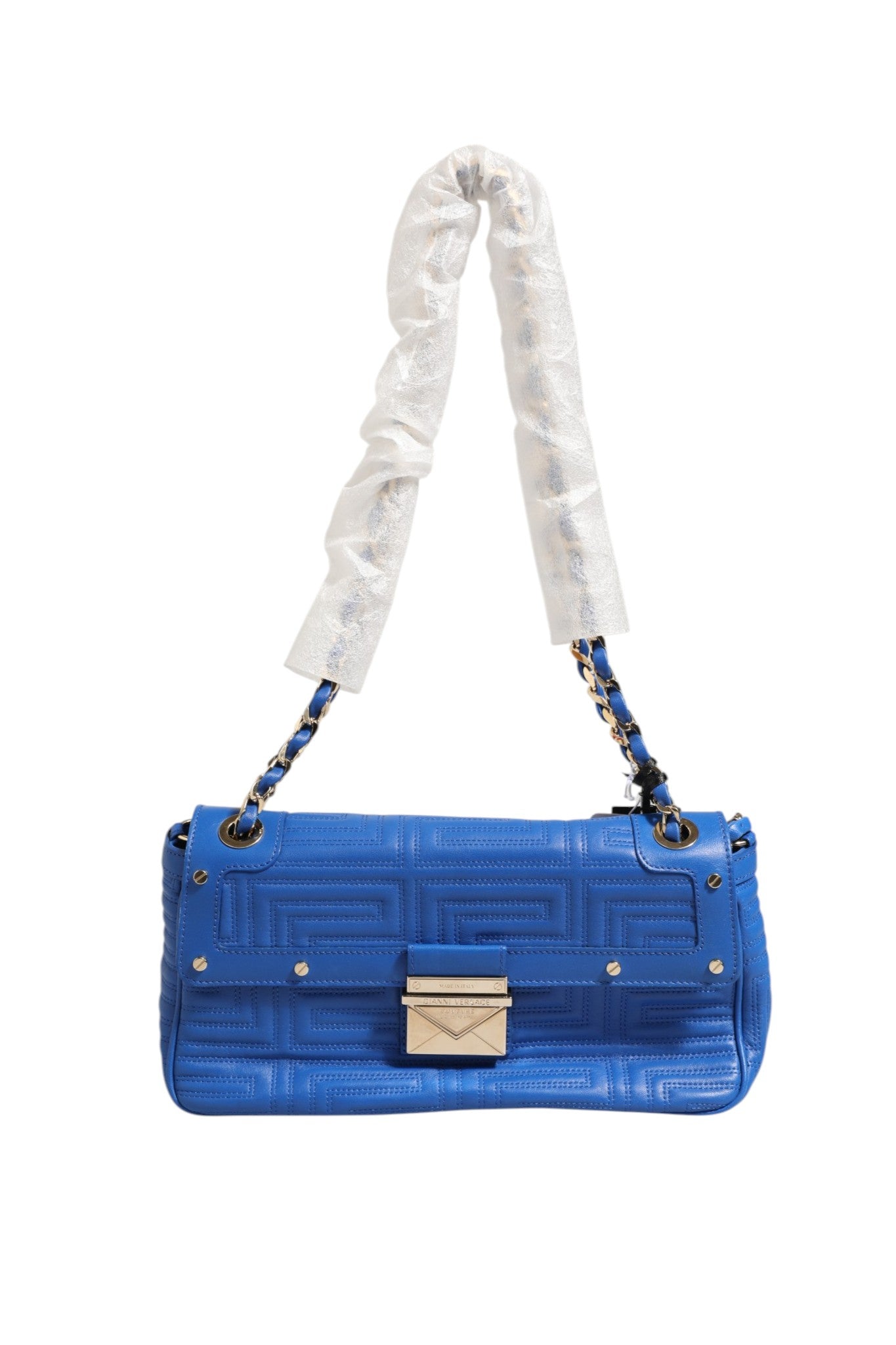 Sac à bandoulière en cuir matelassé Versace Couture
