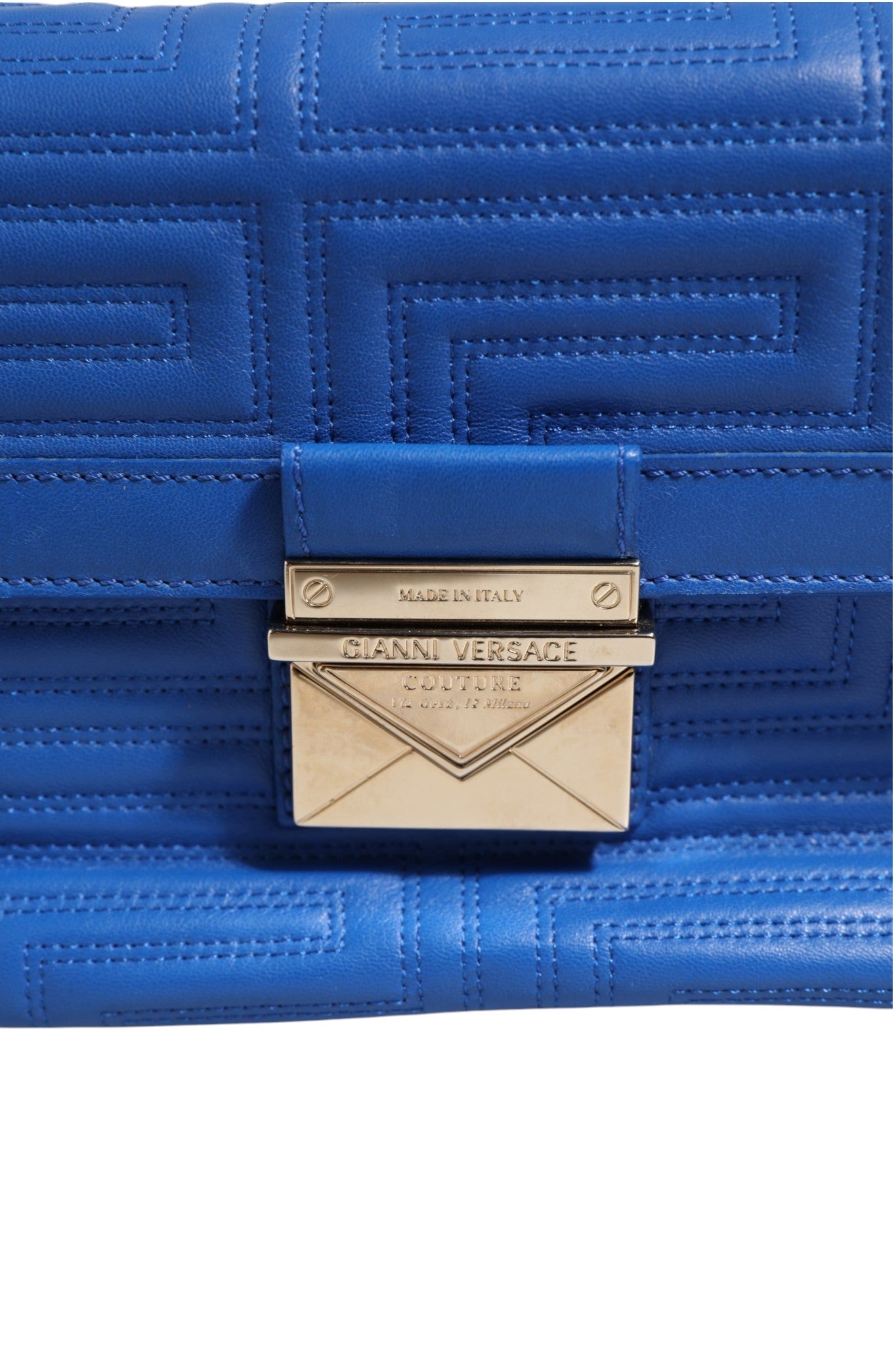 Sac à bandoulière en cuir matelassé Versace Couture