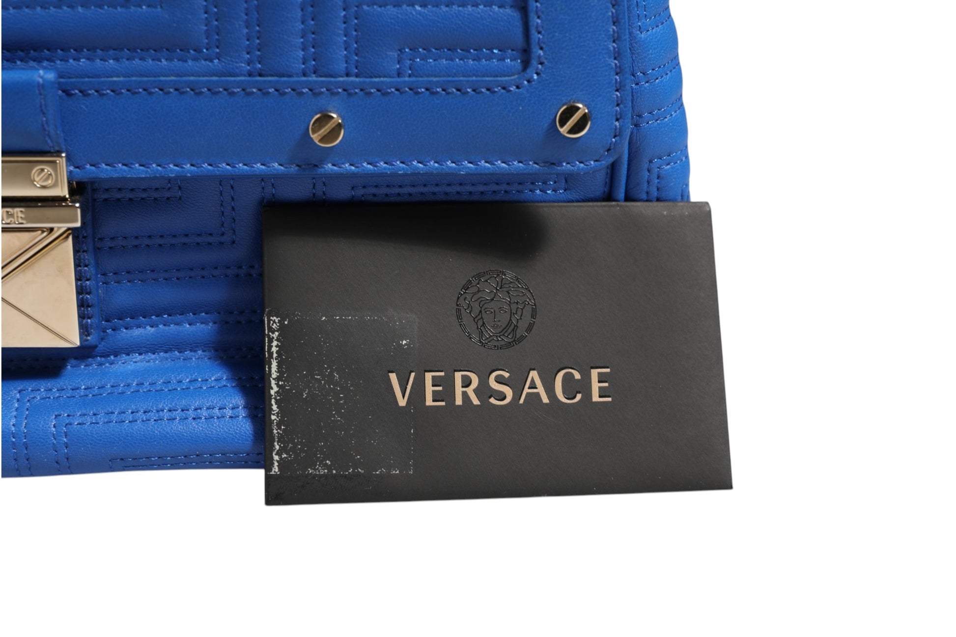 Sac à bandoulière en cuir matelassé Versace Couture