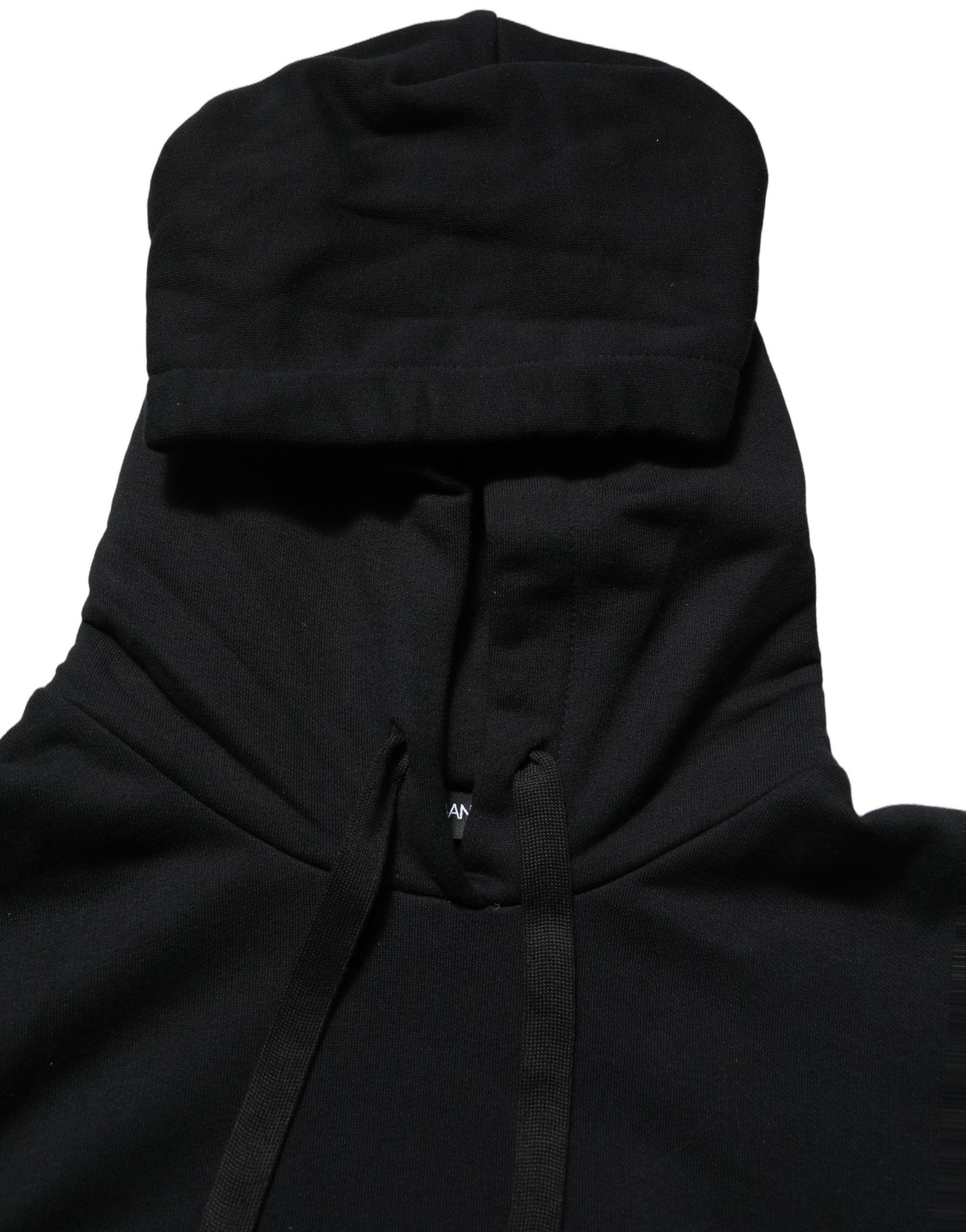 Sweatshirt à capuche Dolce & Gabbana noir et blanc avec applications