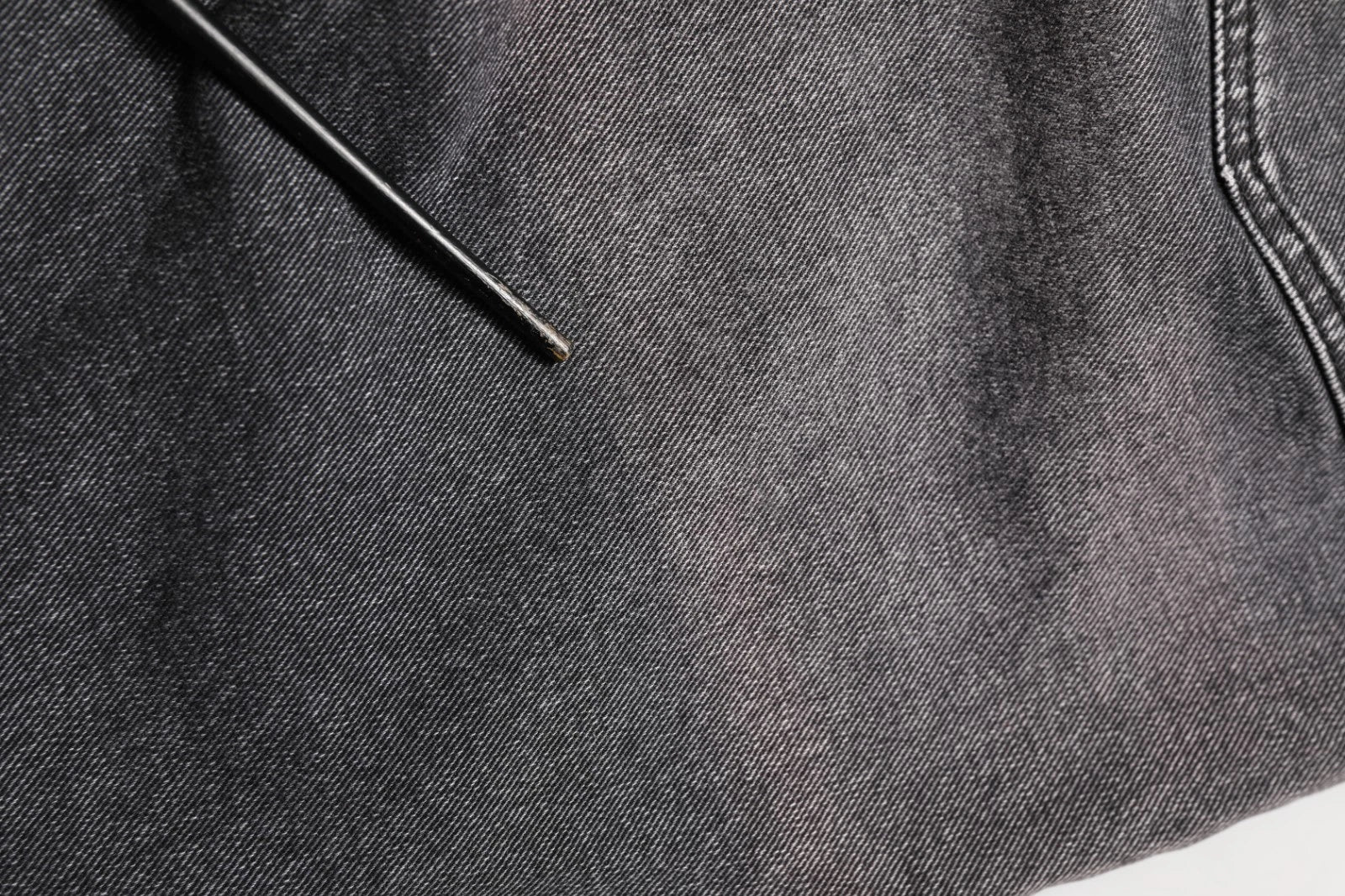 Jean en denim délavé gris foncé taille mi-haute Dolce & Gabbana
