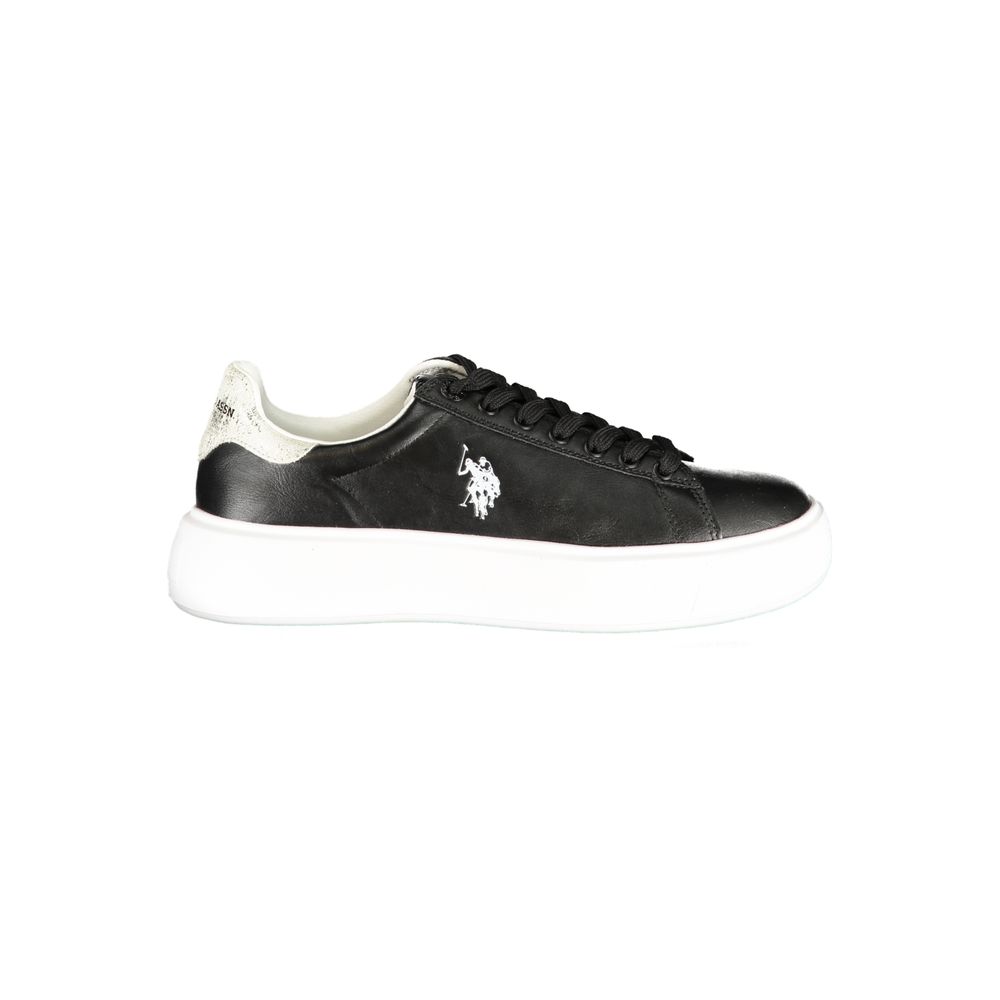 U.S. POLO ASSN. Baskets Noires en Polyuréthane pour Femme
