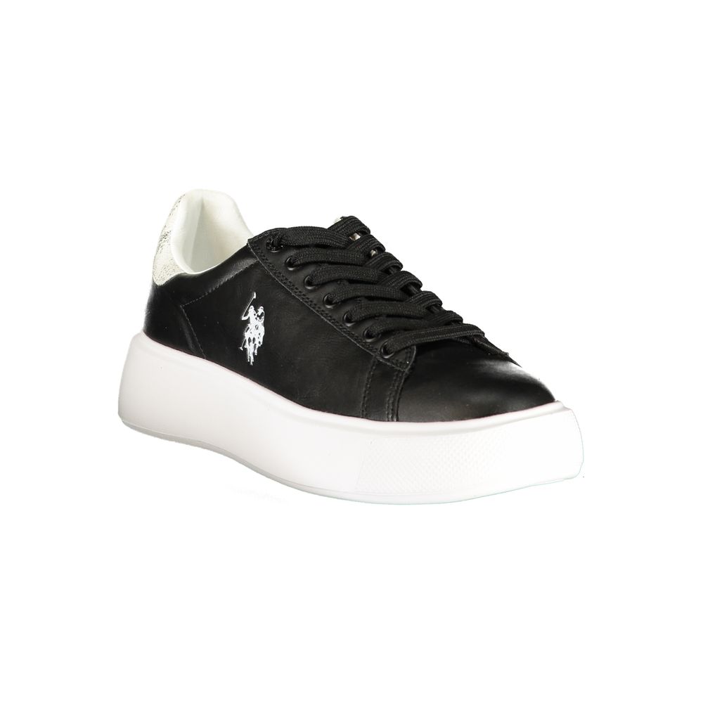 U.S. POLO ASSN. Baskets Noires en Polyuréthane pour Femme