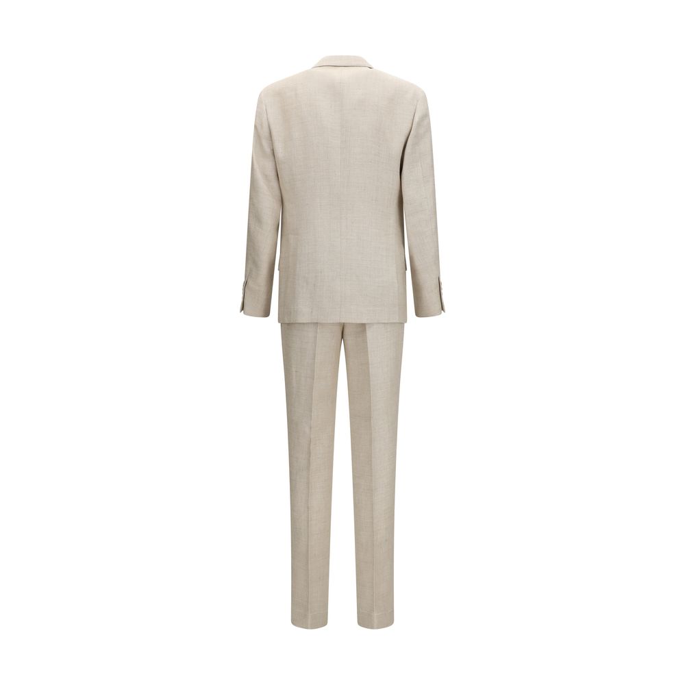 Ensemble deux pièces Brunello Cucinelli en soie beige