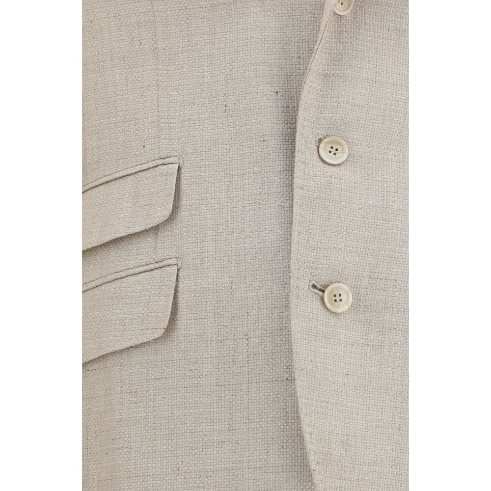 Ensemble deux pièces Brunello Cucinelli en soie beige