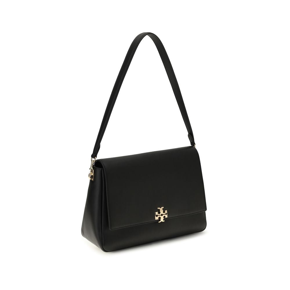 Sac à bandoulière en cuir de veau noir Bos Taurus Tory Burch
