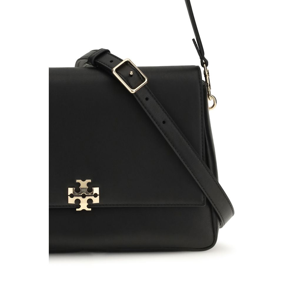 Sac à bandoulière en cuir de veau noir Bos Taurus Tory Burch
