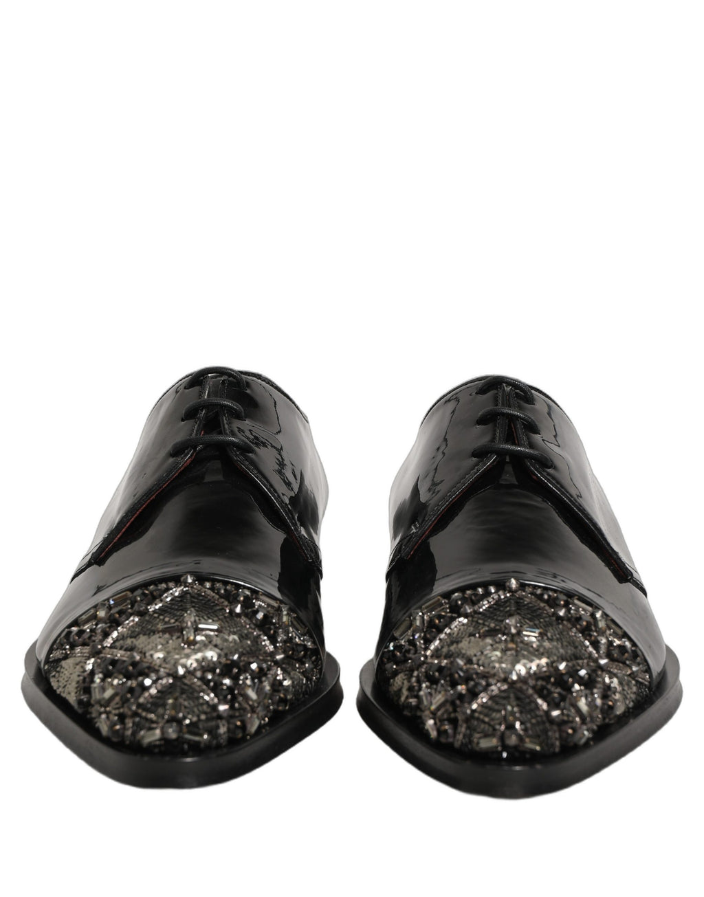 Chaussures Richelieu de cérémonie pour homme Dolce & Gabbana noires ornées