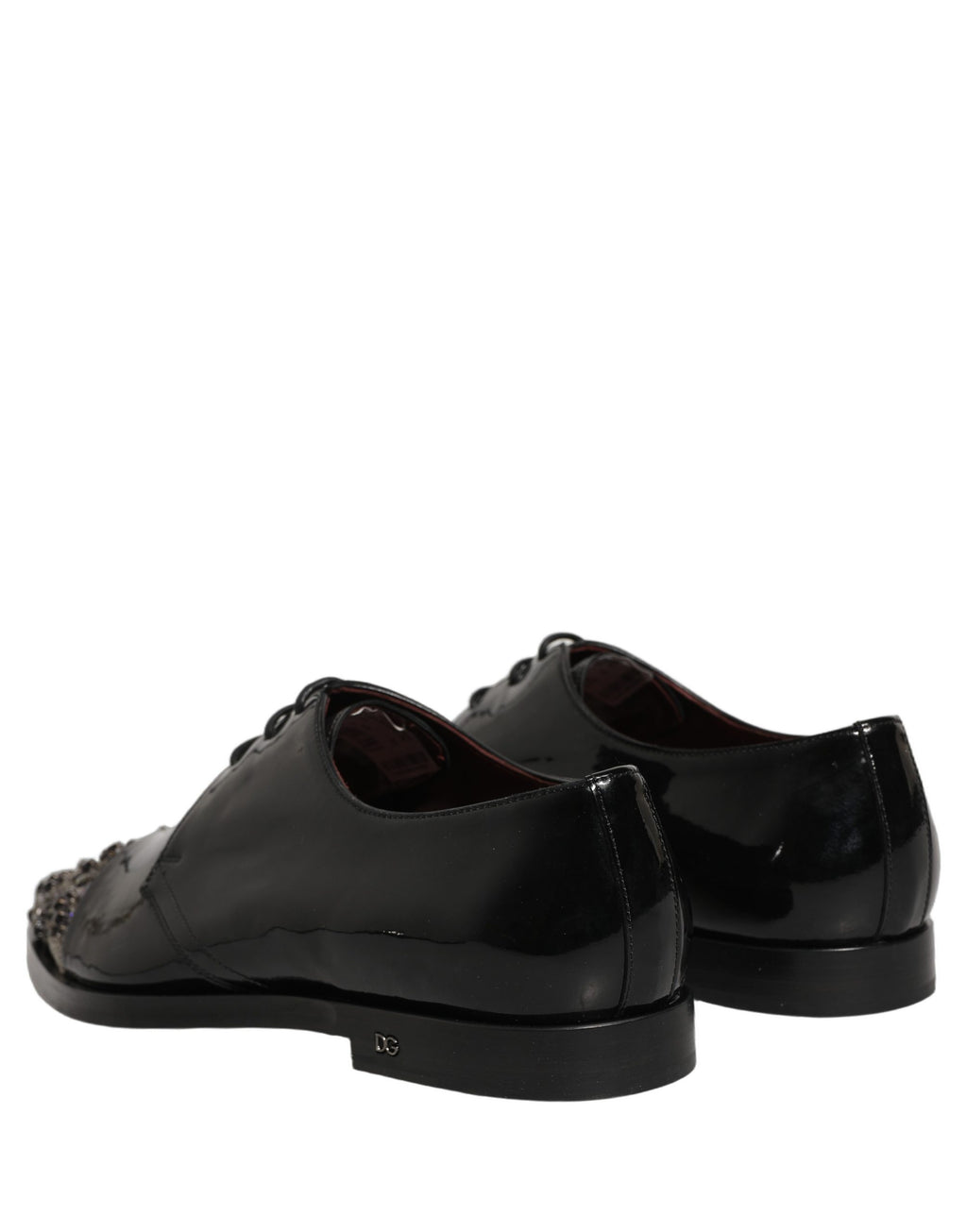 Chaussures Richelieu de cérémonie pour homme Dolce & Gabbana noires ornées