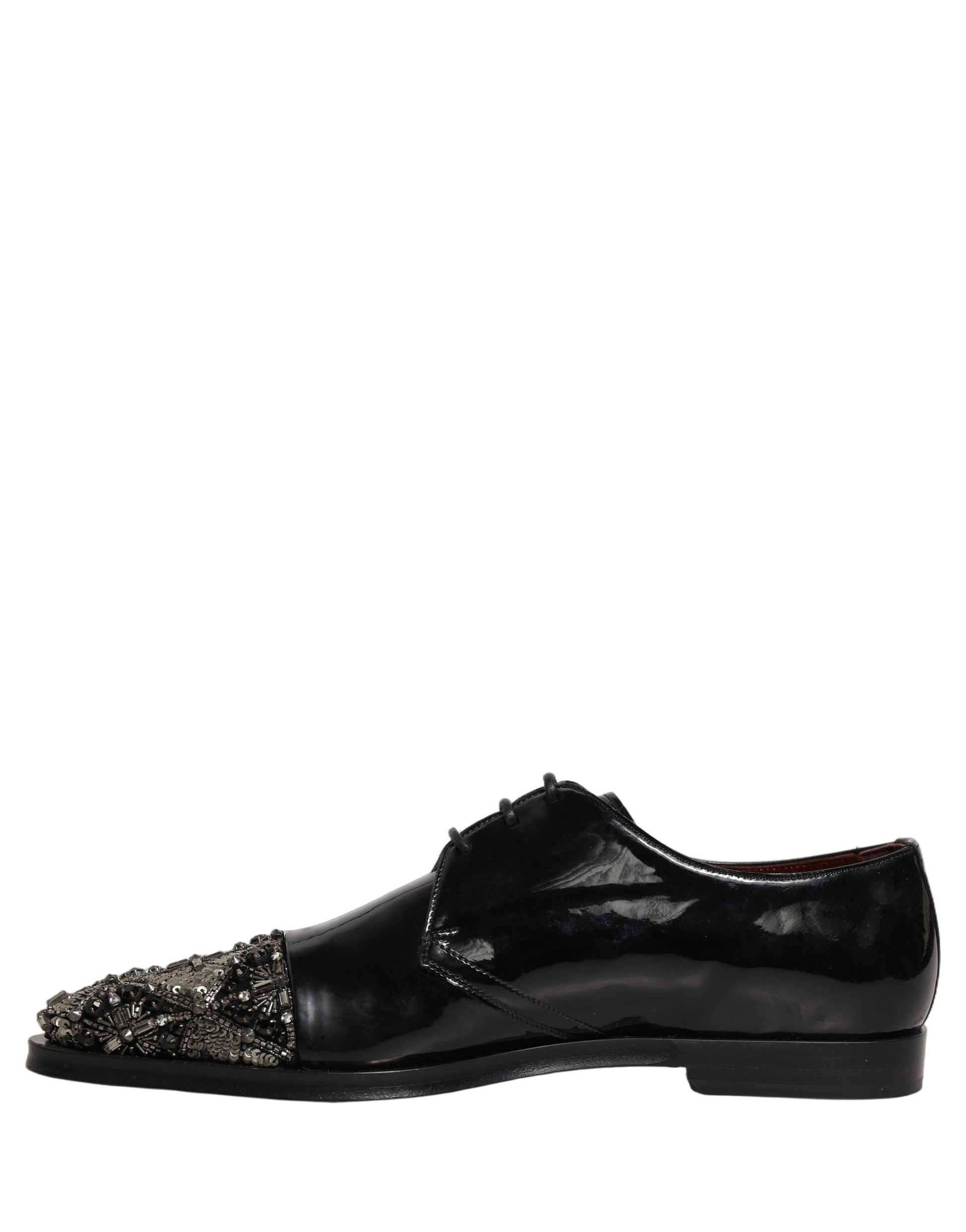 Chaussures Richelieu de cérémonie pour homme Dolce & Gabbana noires ornées