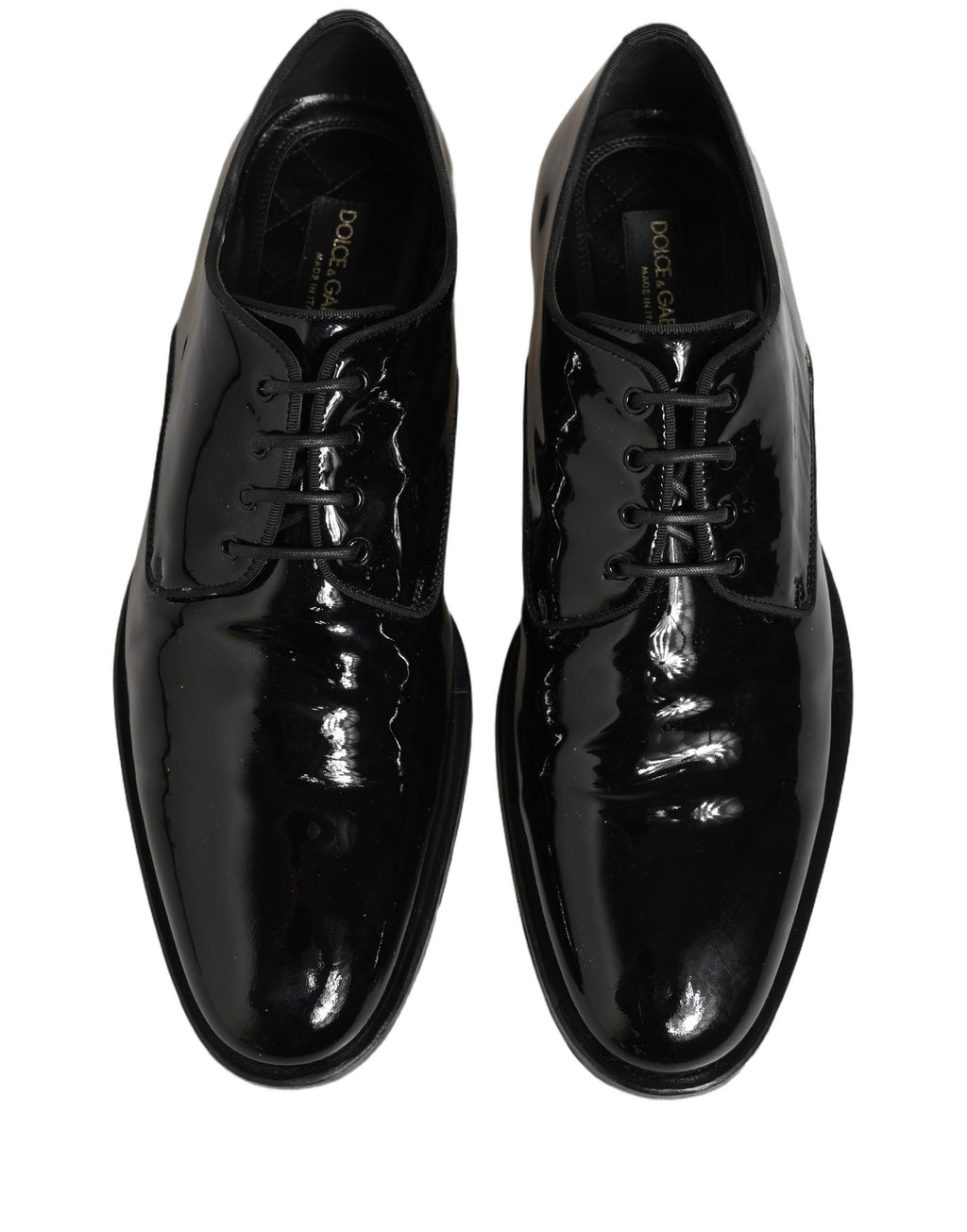Chaussures habillées de cérémonie Dolce & Gabbana en cuir noir à lacets type Derby