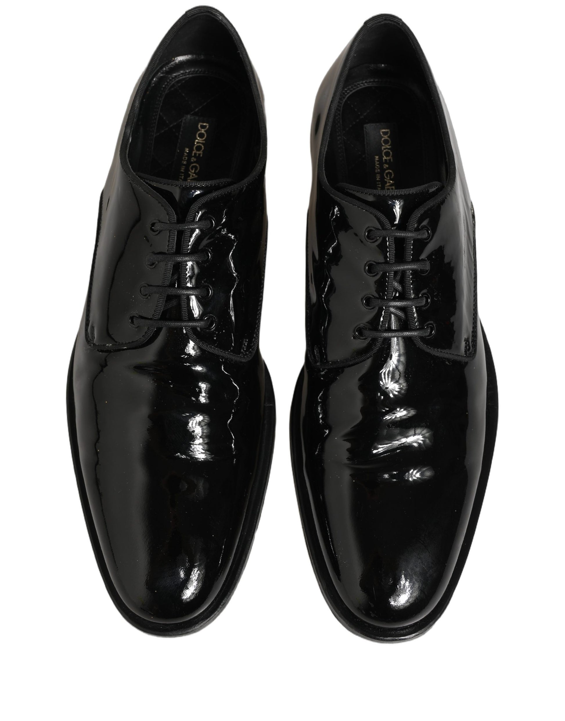 Chaussures habillées de cérémonie Dolce & Gabbana en cuir noir à lacets type Derby