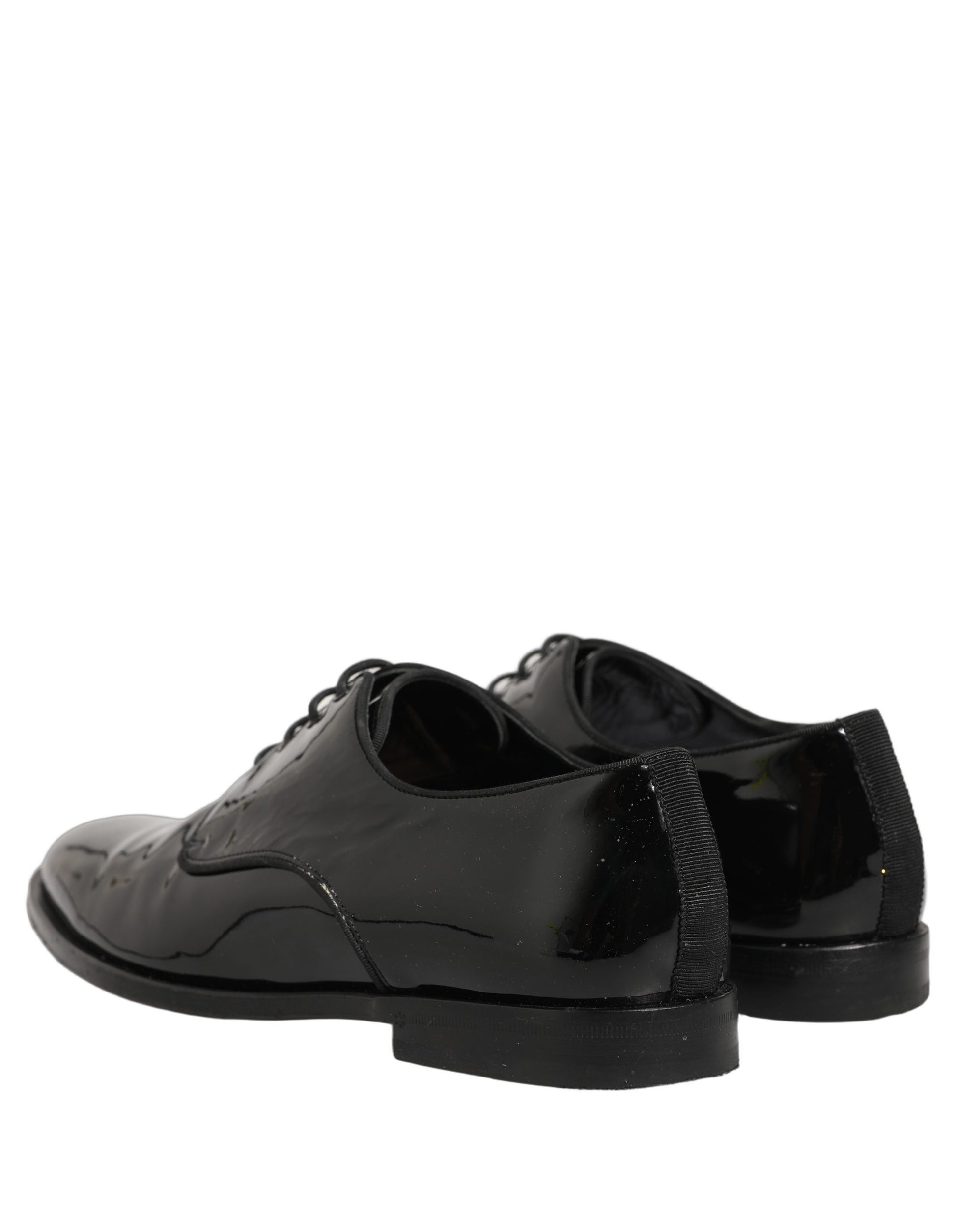 Chaussures habillées de cérémonie Dolce & Gabbana en cuir noir à lacets type Derby