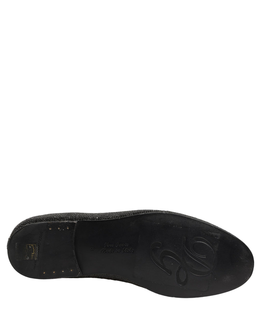 Chaussures Mocassins Homme Dolce & Gabbana Noirs Ornés de Cristaux