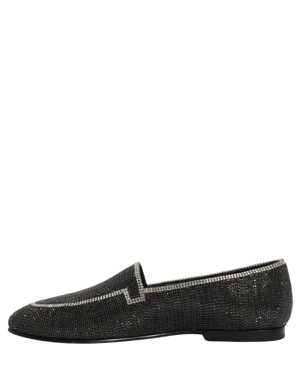Chaussures Mocassins Homme Dolce & Gabbana Noirs Ornés de Cristaux