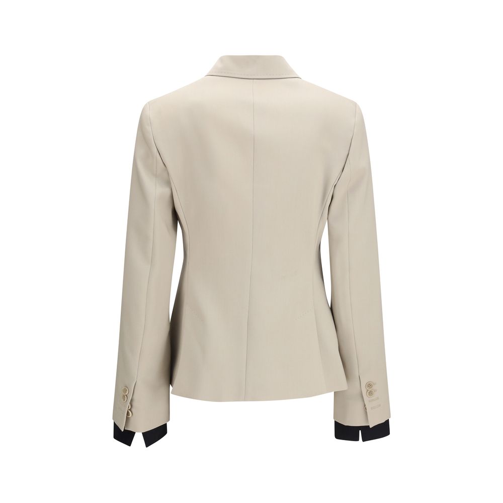 Blazer Max Mara Oves Aries en laine beige