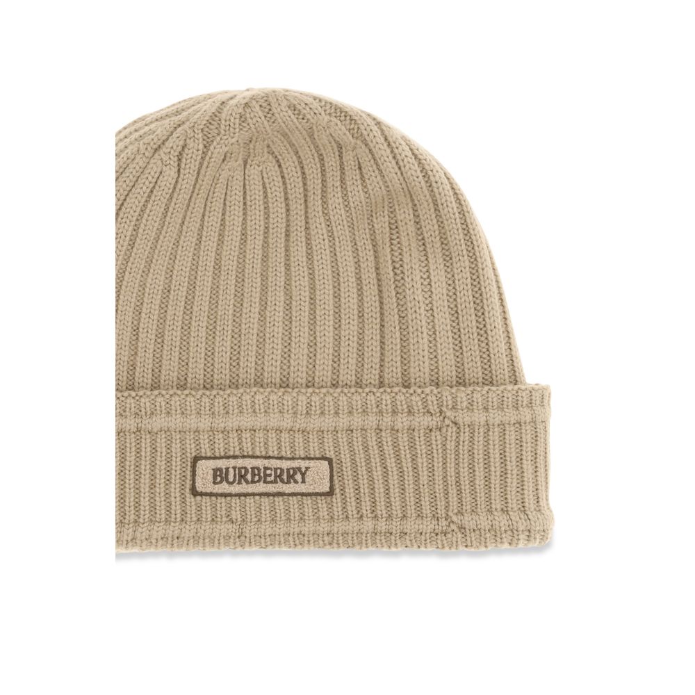 Bonnet Burberry Beige Laine Oves Aries