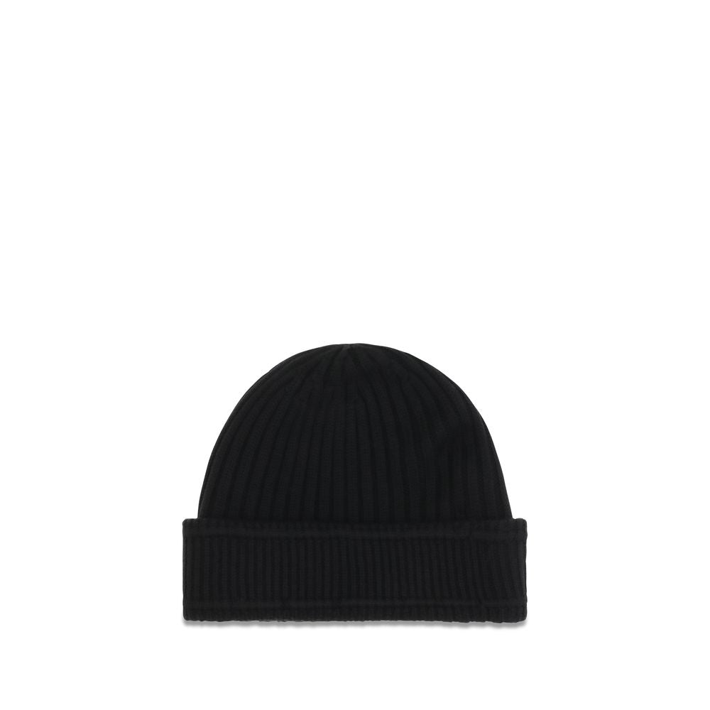 Bonnet Burberry Oves Aries en laine noire