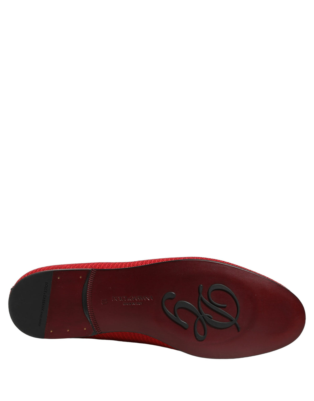 Chaussures mocassins ornés d'une couronne rouge Dolce & Gabbana