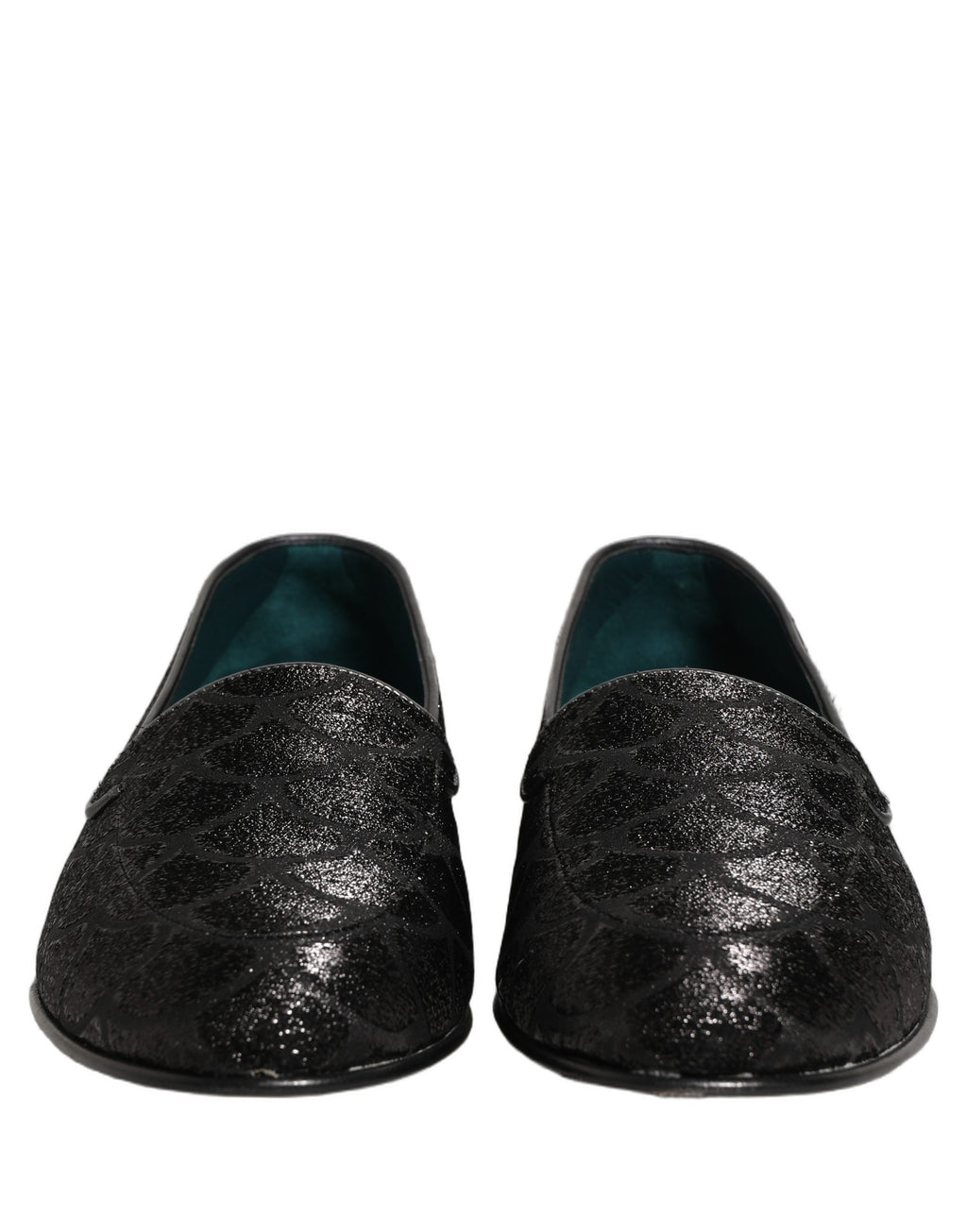 Chaussures Loafers Habillées Dolce & Gabbana Homme Brocart Pailleté Noir