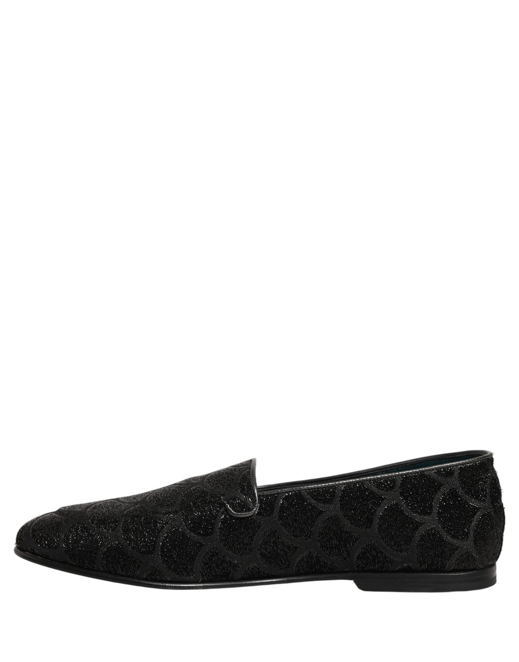 Chaussures Loafers Habillées Dolce & Gabbana Homme Brocart Pailleté Noir