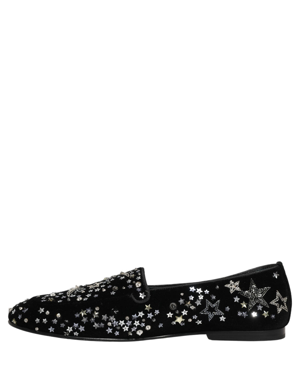 Chaussures Loafers Dolce & Gabbana ornées de cristaux noirs