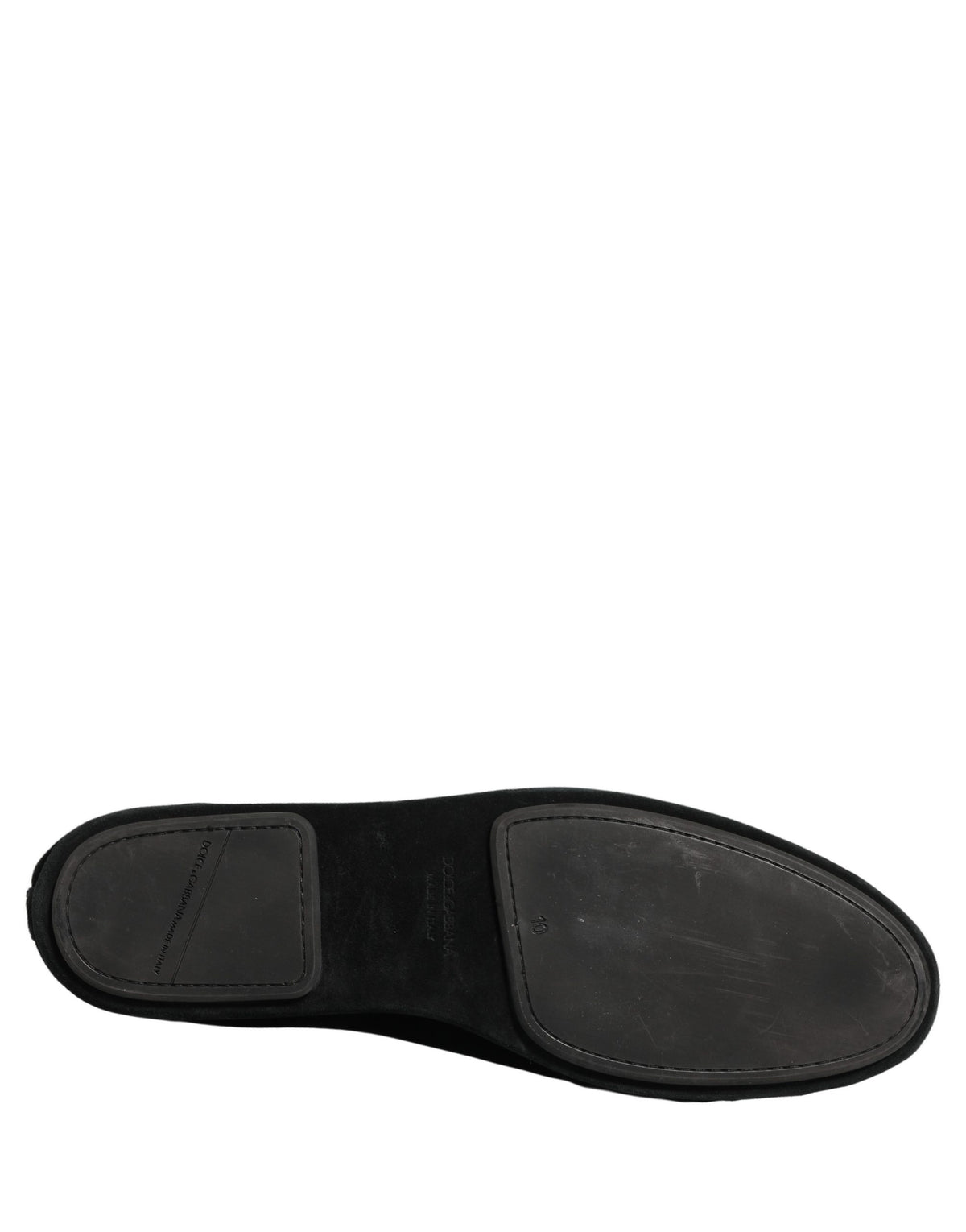 Chaussures Loafers Embellis Couronne Noires Dolce & Gabbana