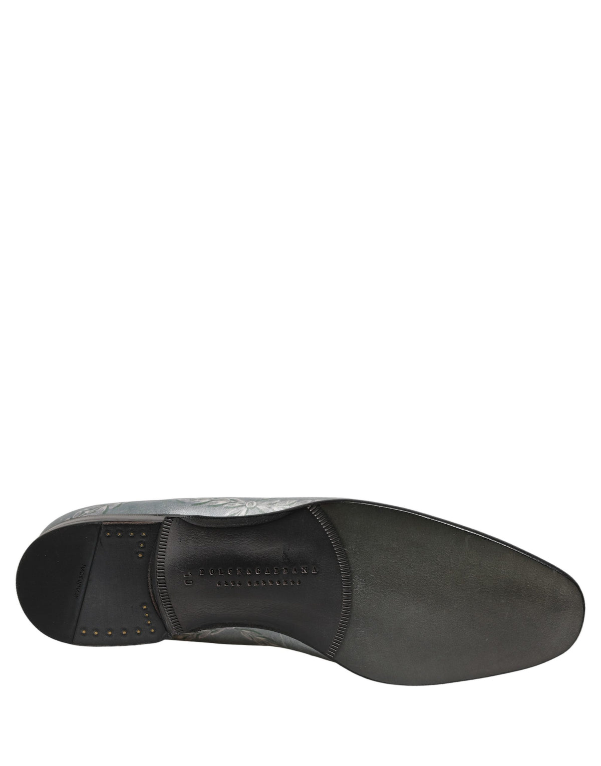 Chaussures mocassins Dolce & Gabbana en velours gris avec anges baroques pour hommes