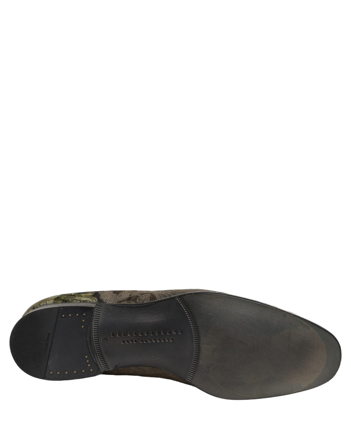 Chaussures Mocassins Homme Dolce & Gabbana Marron Imprimé Baroque À Enfiler