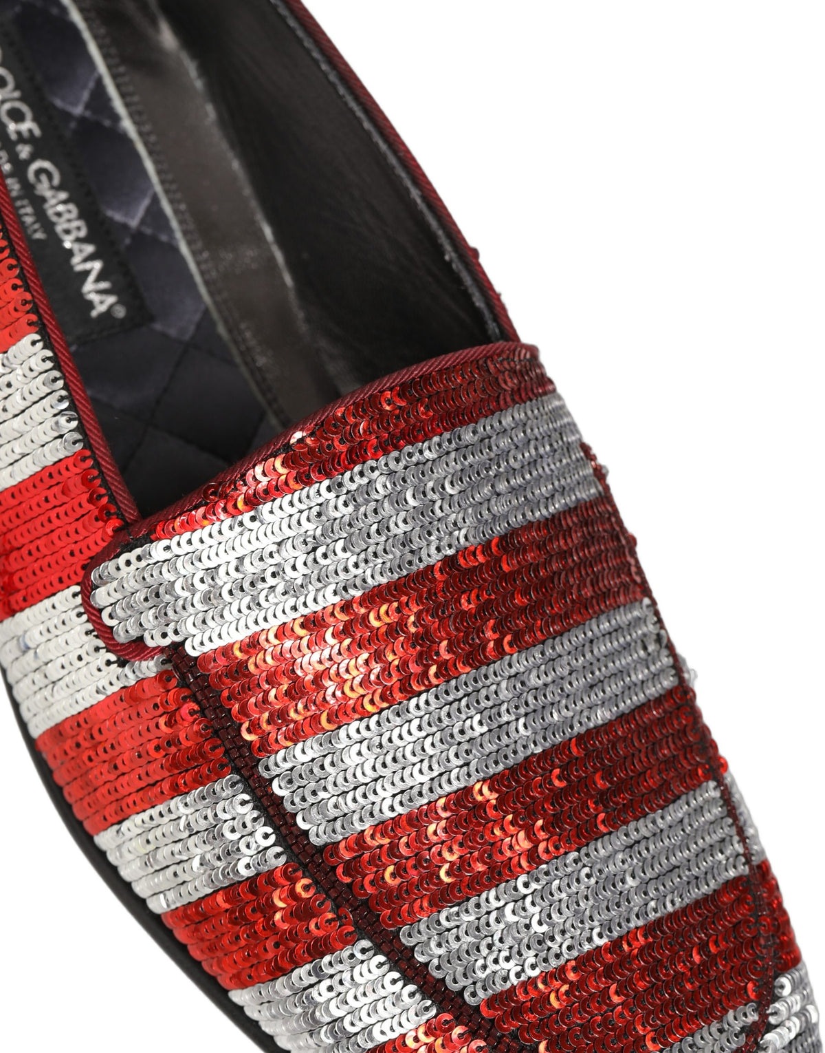 Chaussures Mocassins Dolce & Gabbana Paillettes Drapeau Multicolore