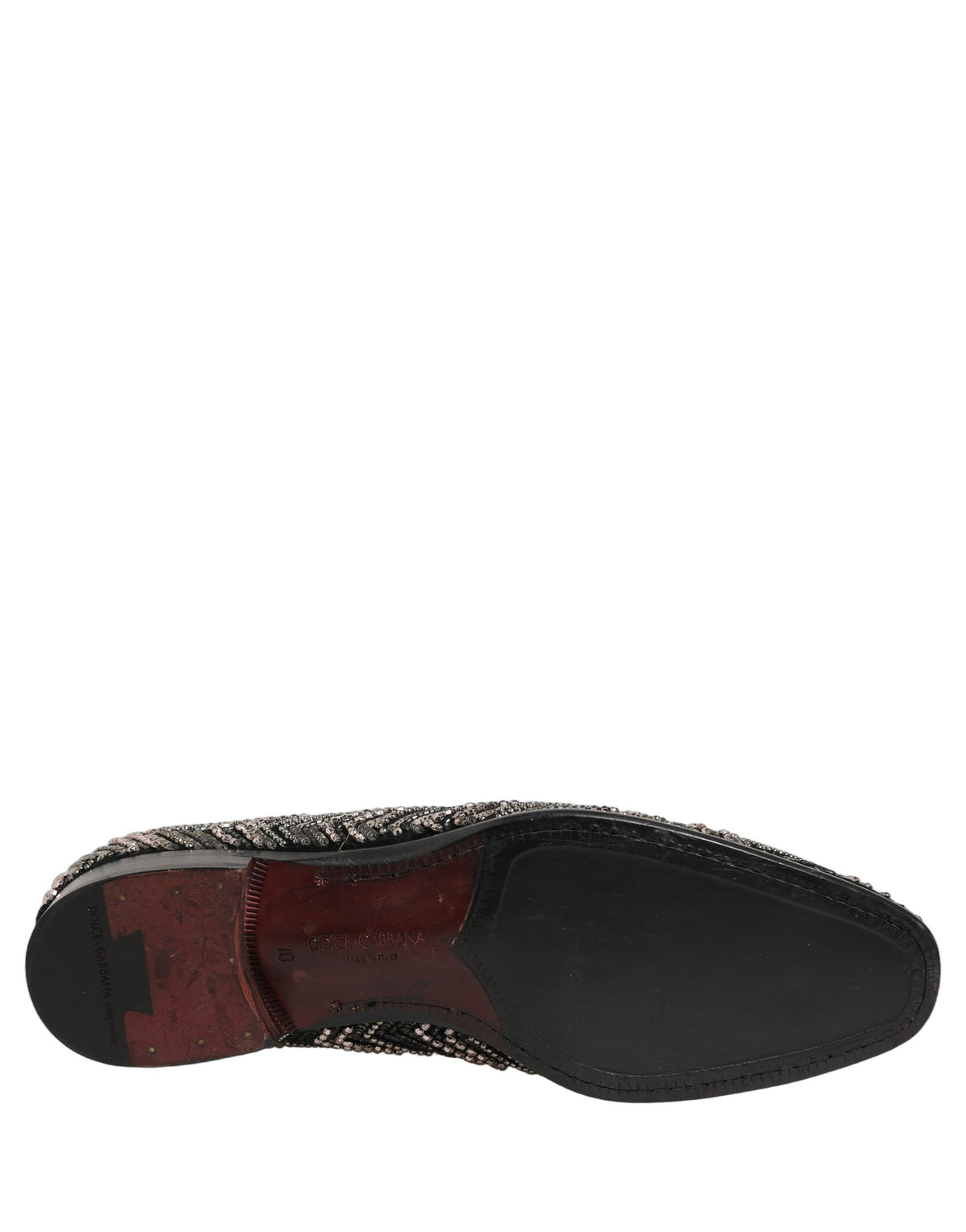 Mocassins Dolce & Gabbana en velours noir à fleurs ornées