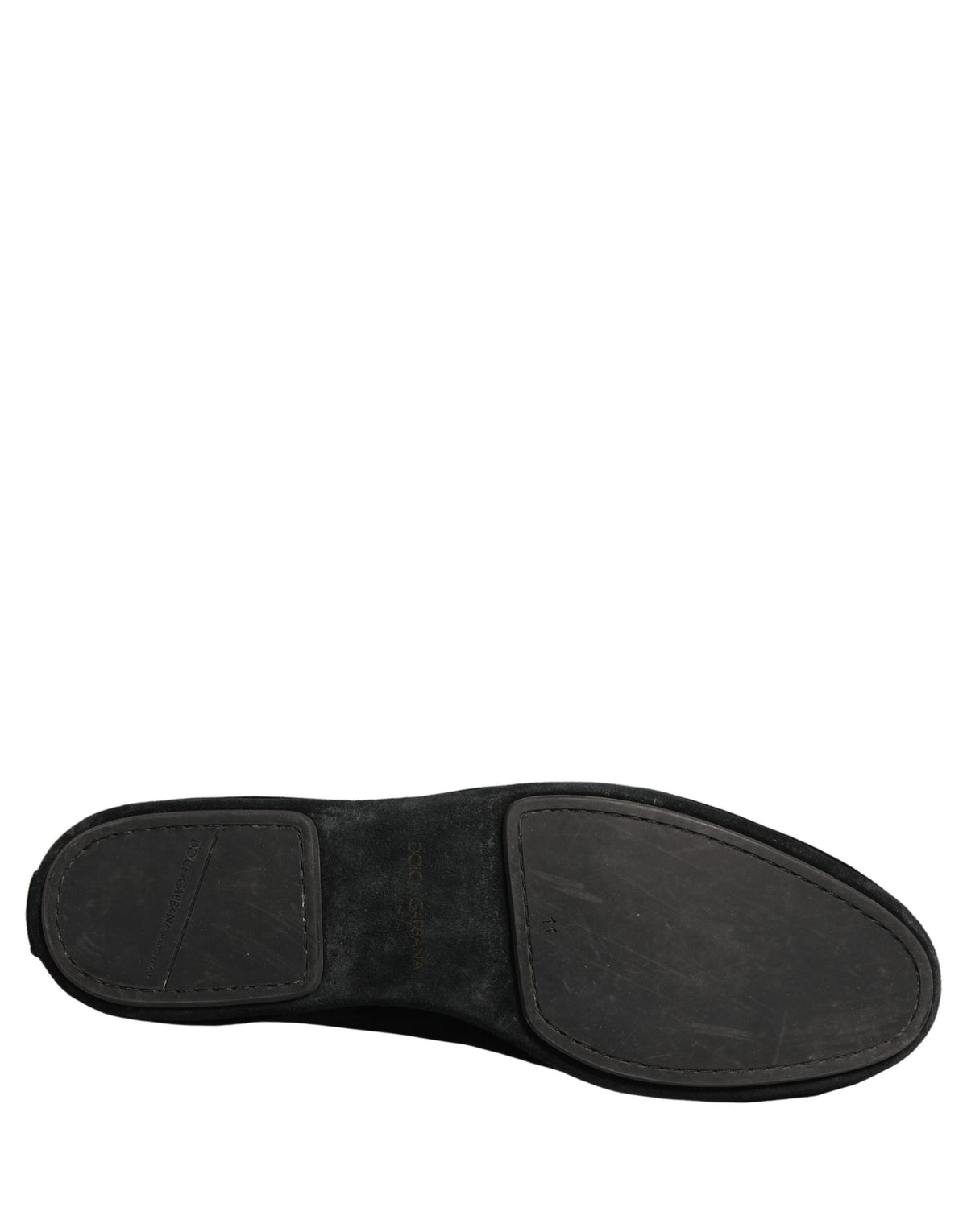 Mocassins Dolce & Gabbana en daim noir orné