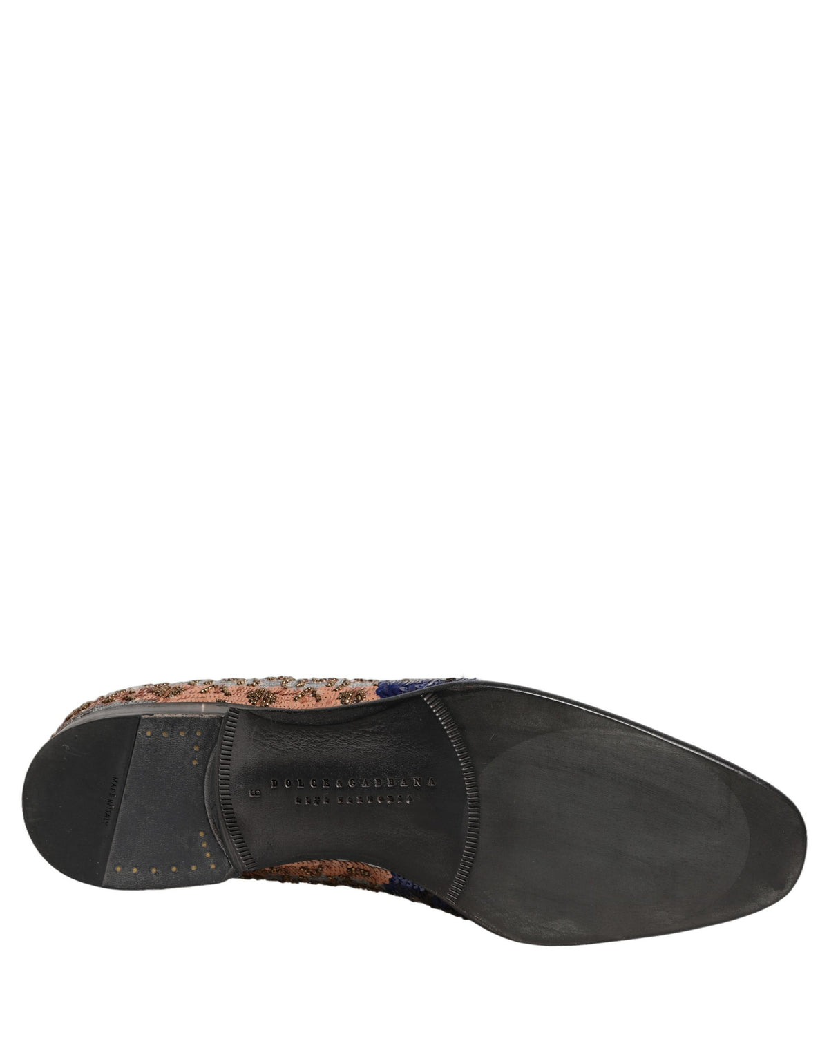 Chaussures Mocassins Dolce & Gabbana en Sequins Brodés Multicolores