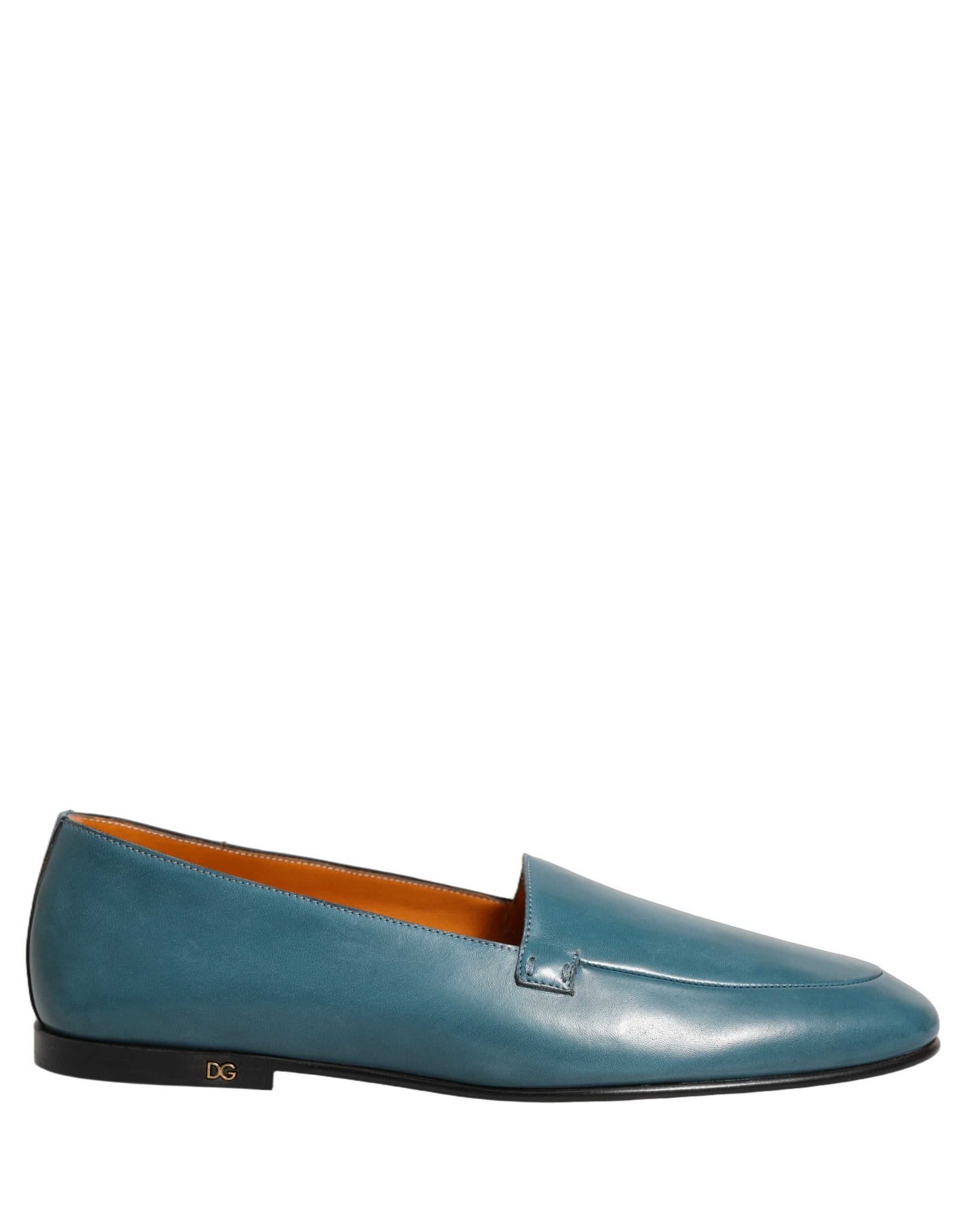 Mocassins pour Homme Dolce & Gabbana en Cuir Bleu avec Logo