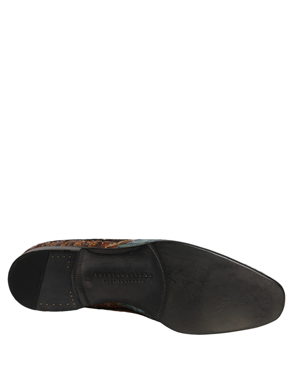 Chaussures Mocassins Dolce & Gabbana en Sequins Brodés Multicolores