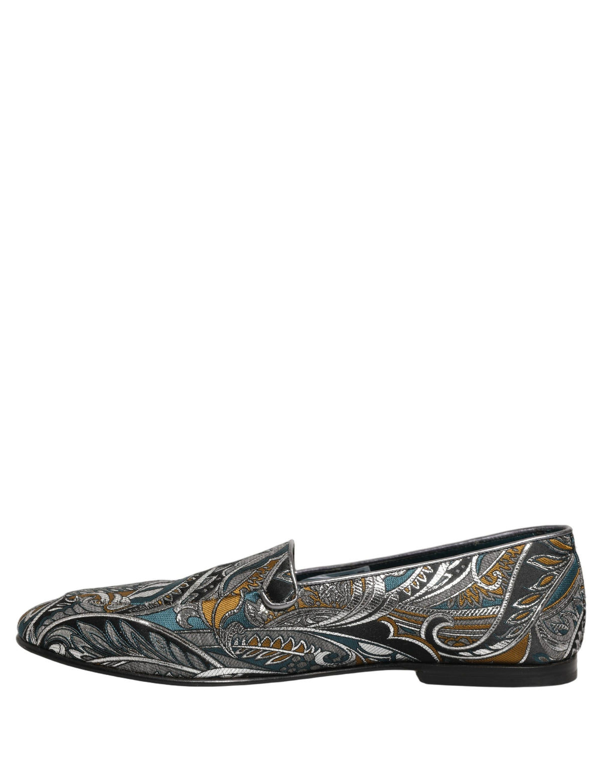 Dolce & Gabbana Herren Loafer-Schuhe aus mehrfarbigem Paisley-Brokat