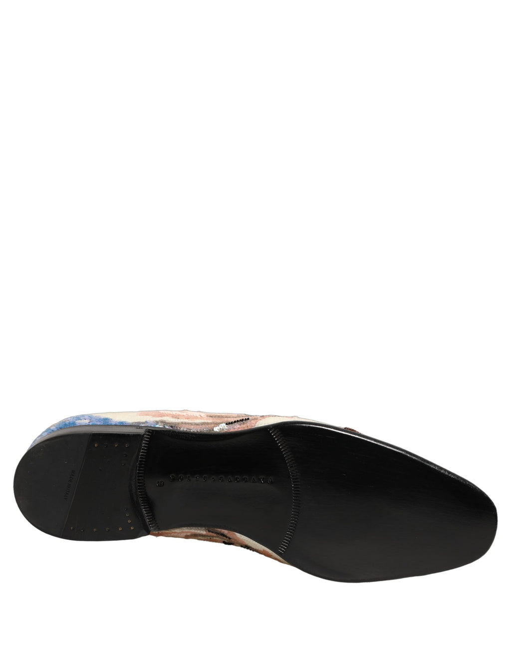 Chaussures Mocassins Brodés Paillettes Multicolores Dolce & Gabbana