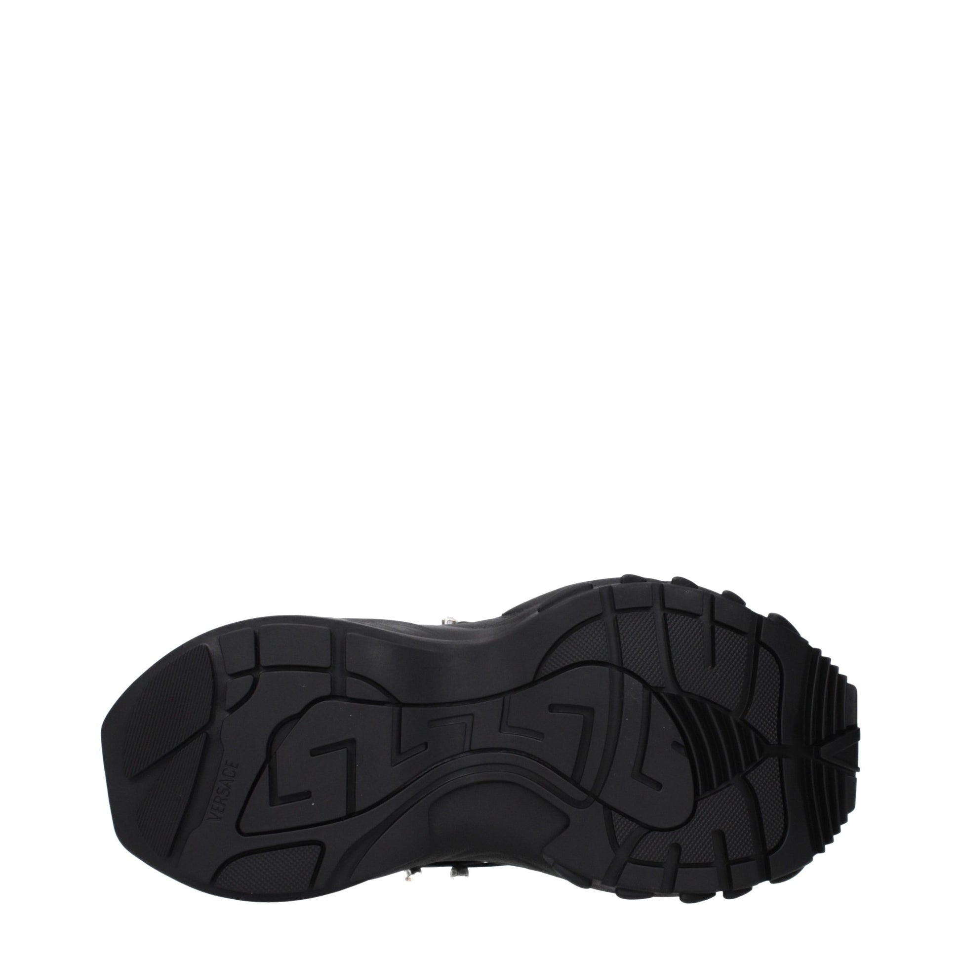 Baskets Chunky Versace en Tissu Noir