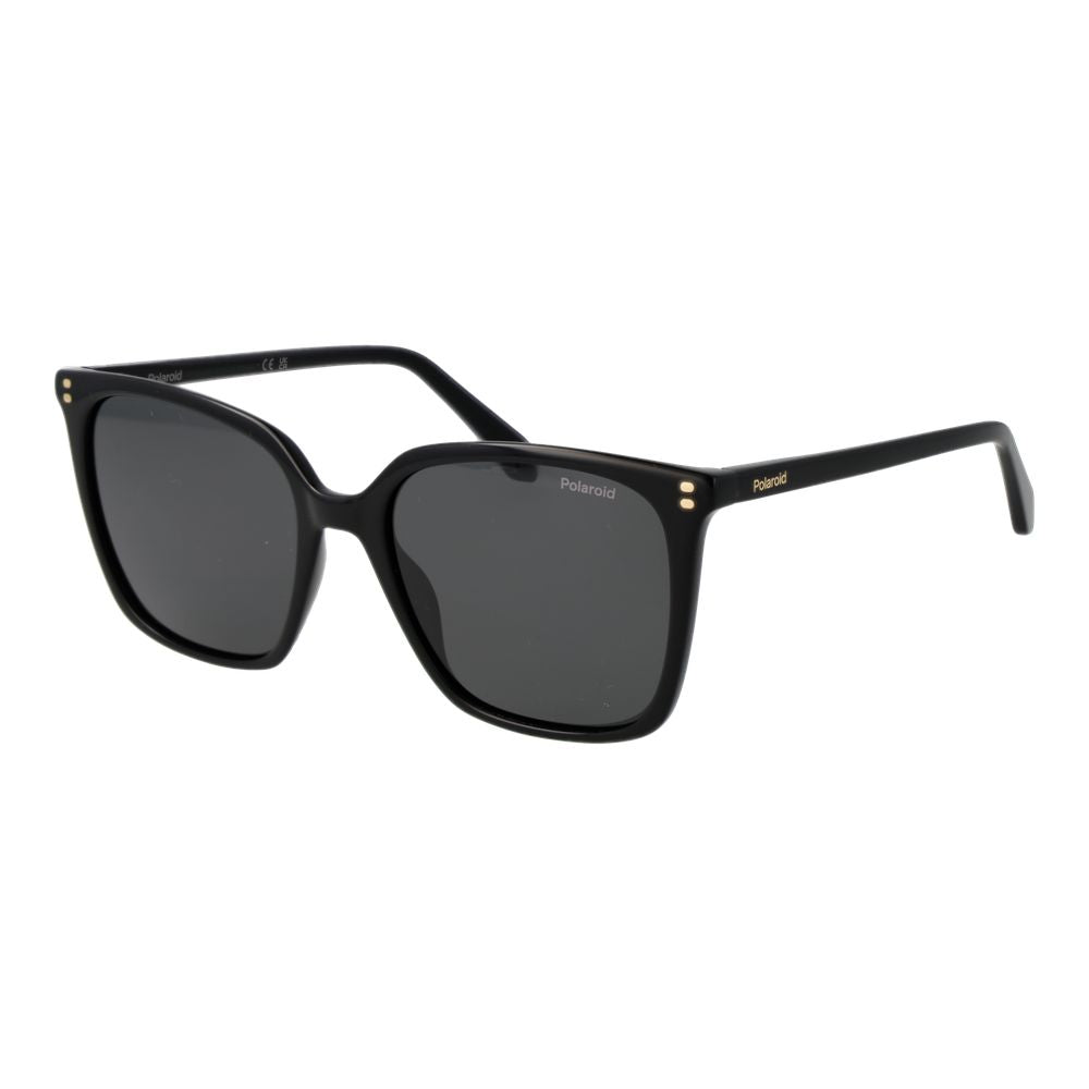 Lunettes de soleil Polaroid en acétate noir