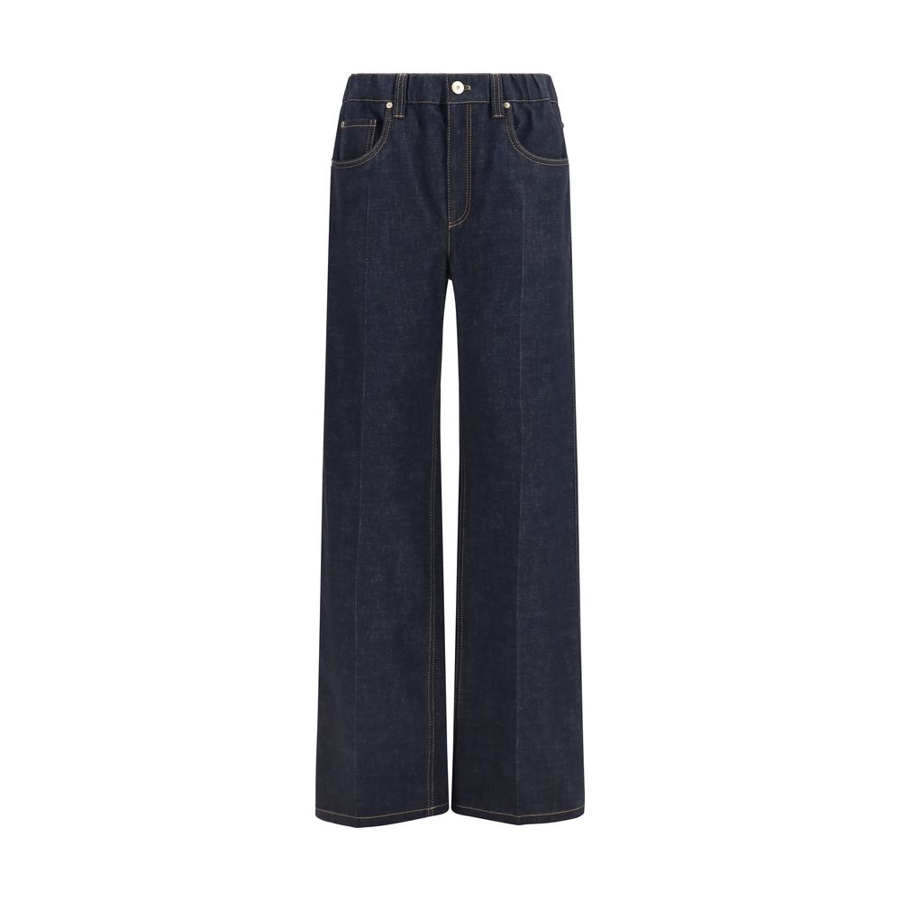 Brunello Cucinelli Jean en coton denim bleu
