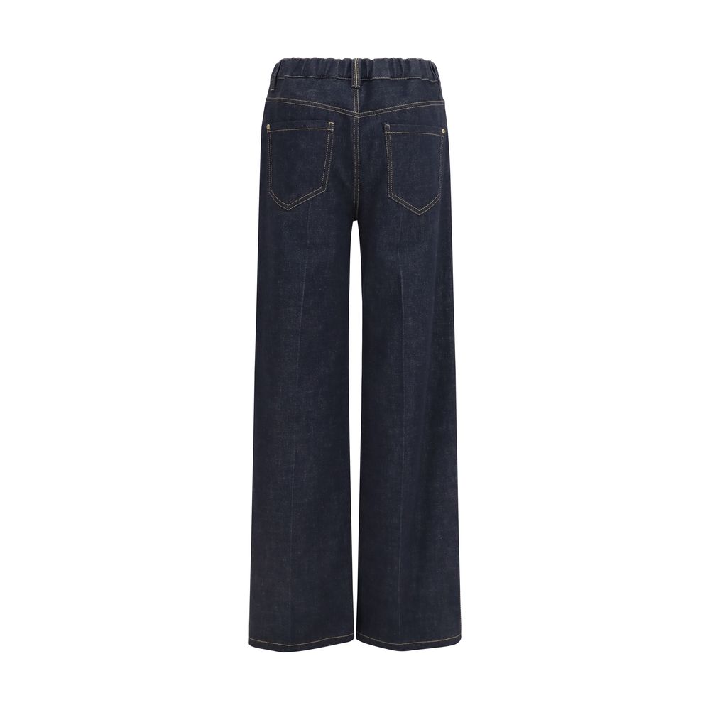 Brunello Cucinelli Jean en coton denim bleu