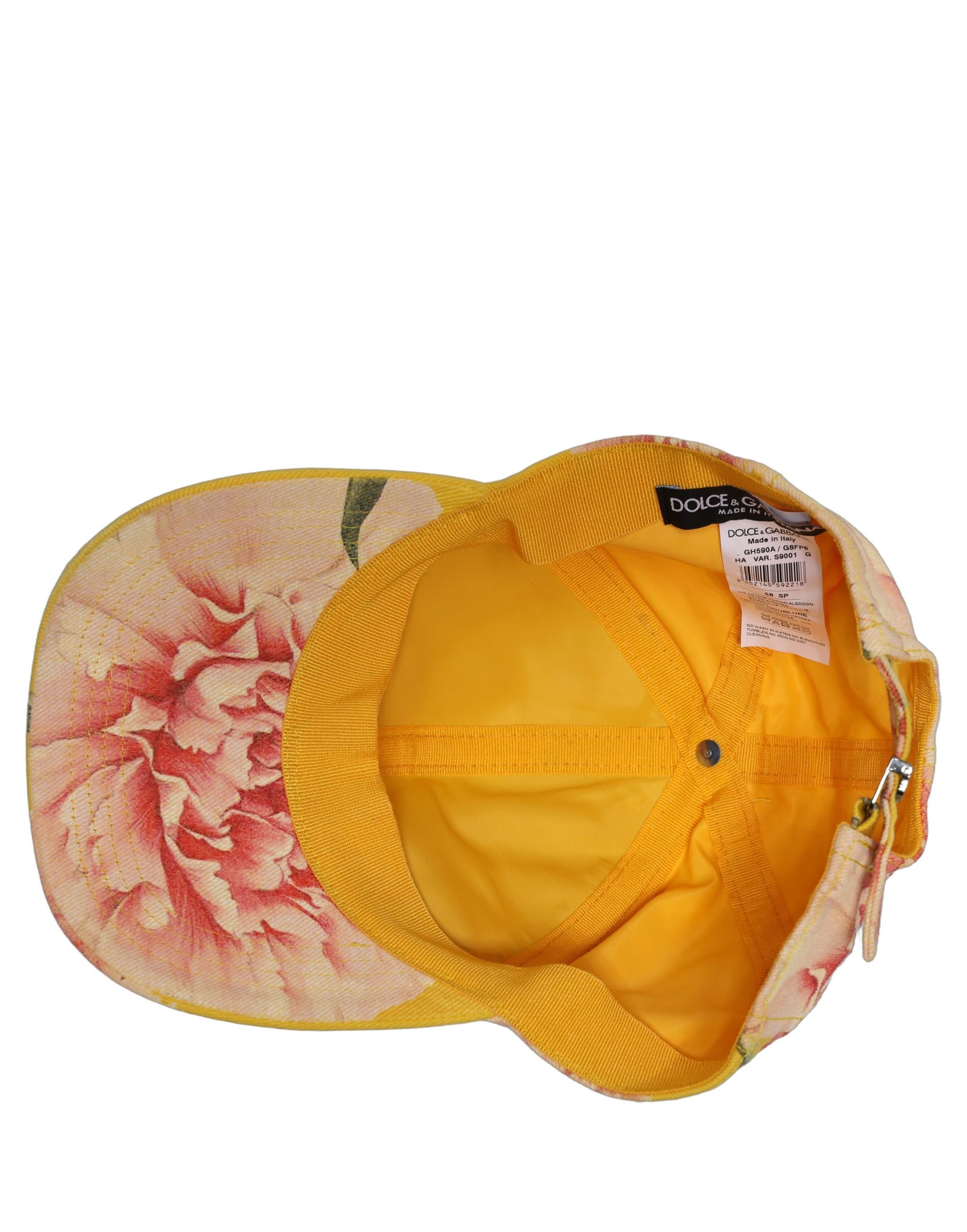 Dolce & Gabbana Casquette de baseball florale en coton multicolore pour homme