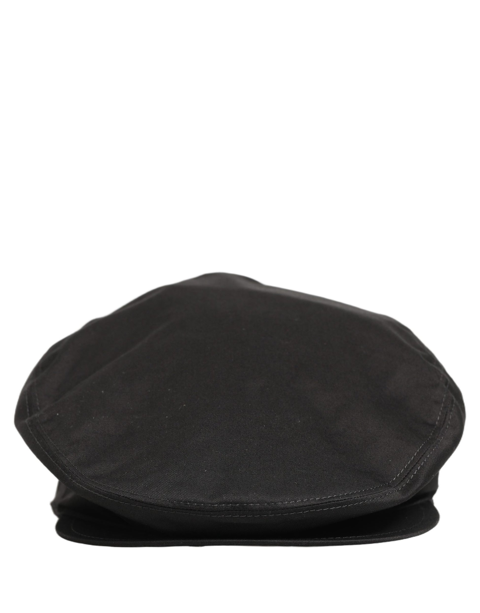 Dolce & Gabbana Casquette Gavroche Homme en Coton Stretch Noir