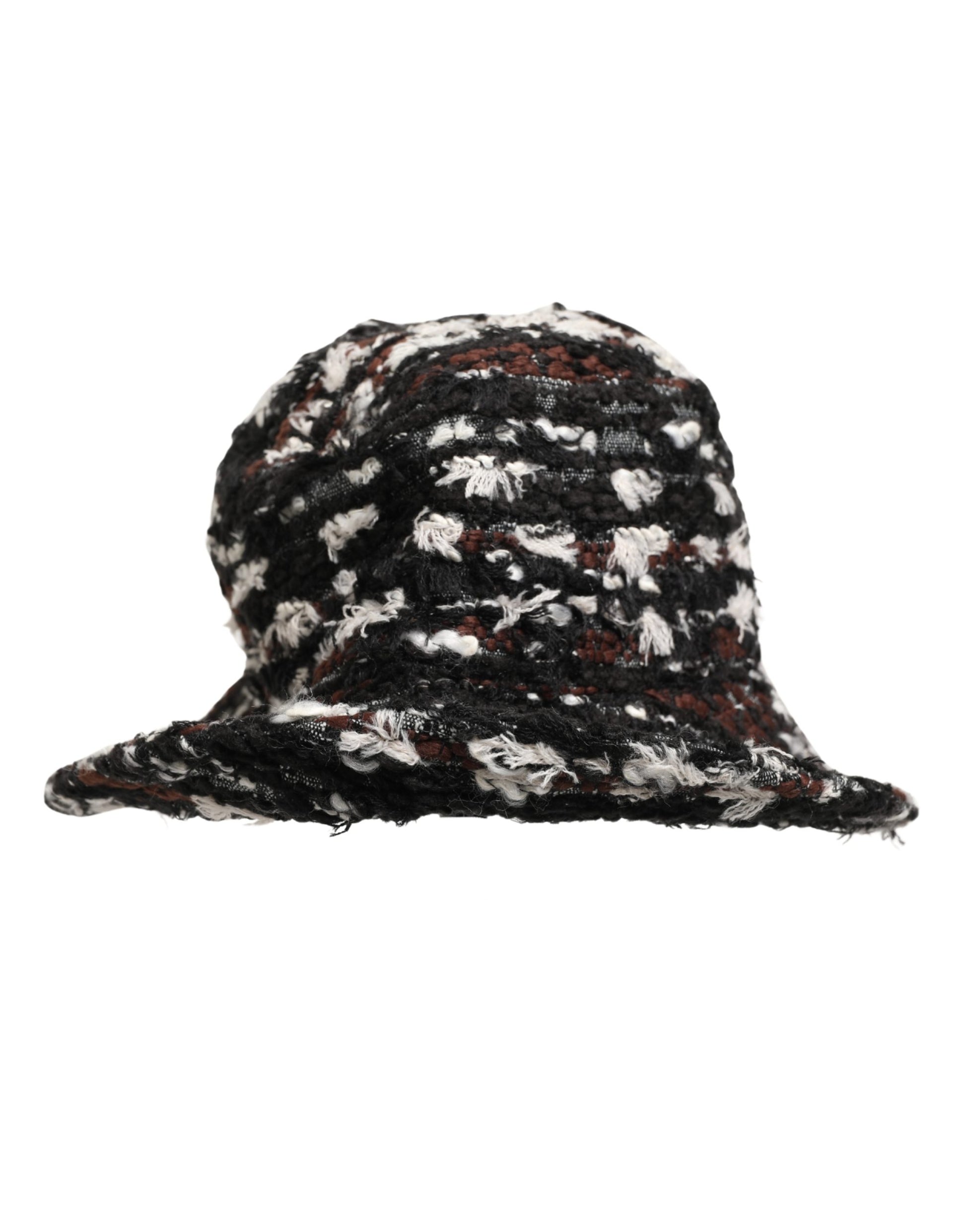 Dolce & Gabbana Femme Chapeau Casquette Seau en Tweed Acrylique Multicolore