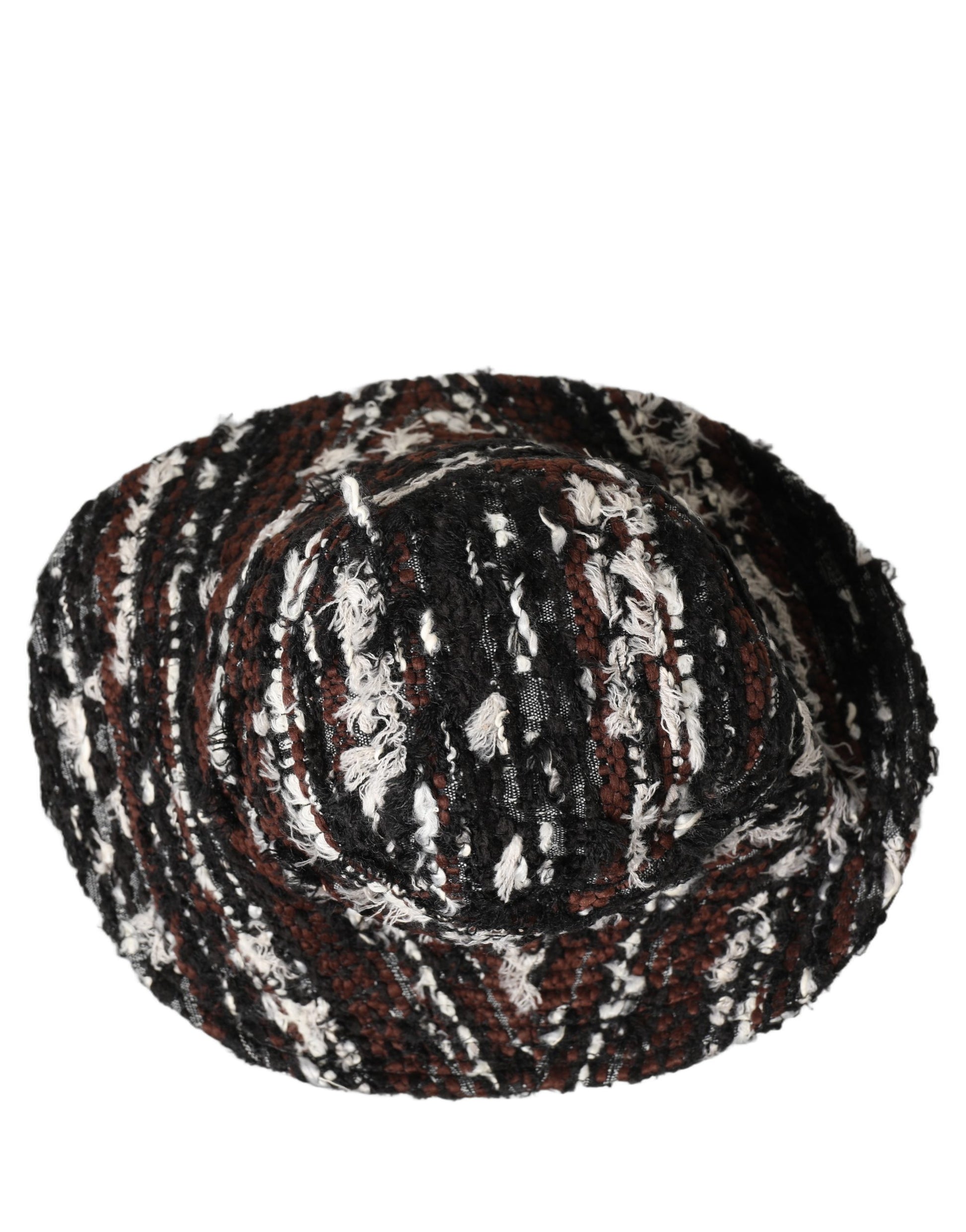 Dolce & Gabbana Femme Chapeau Casquette Seau en Tweed Acrylique Multicolore