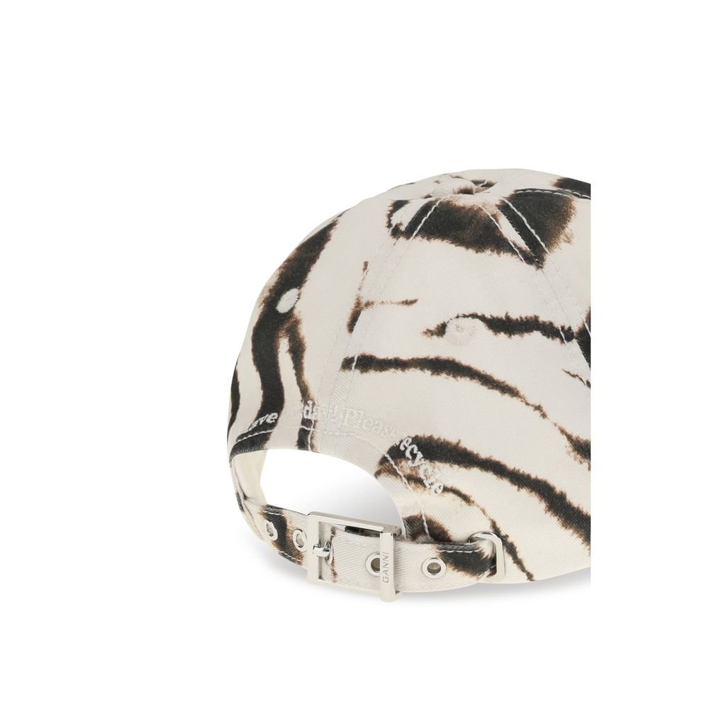 Casquette en Coton Multicolore Ganni (Casquette de Baseball)