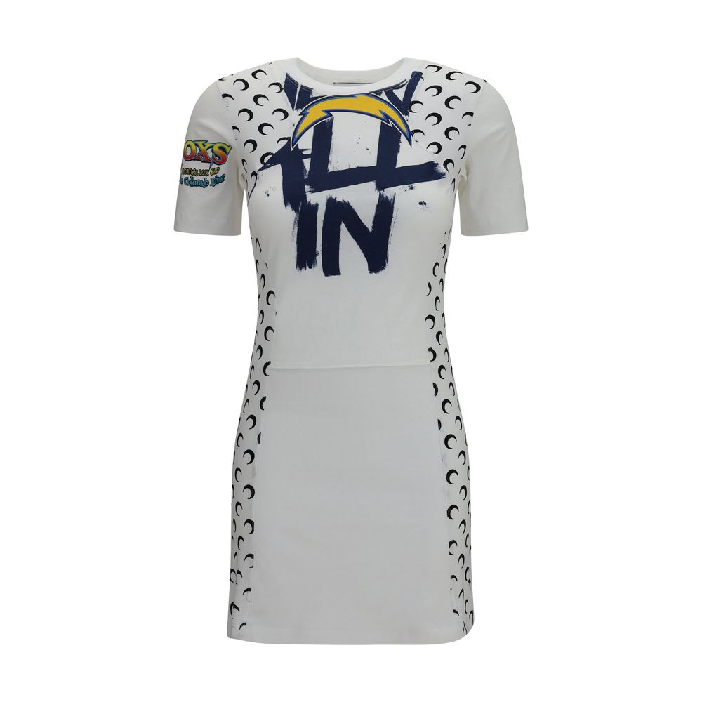 Robe décontractée en coton blanc Marine Serre