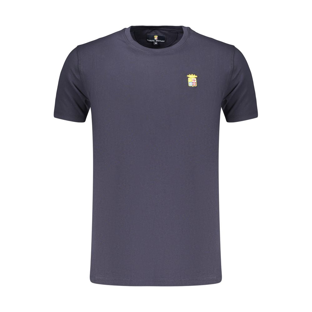 T-shirt pour homme en coton bleu Marina Militare