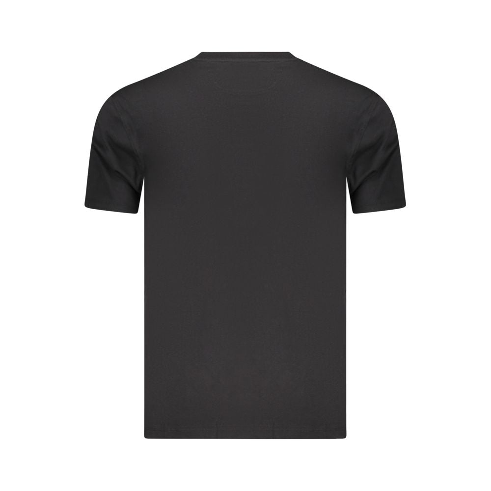 T-shirt homme noir en coton Marina Militare