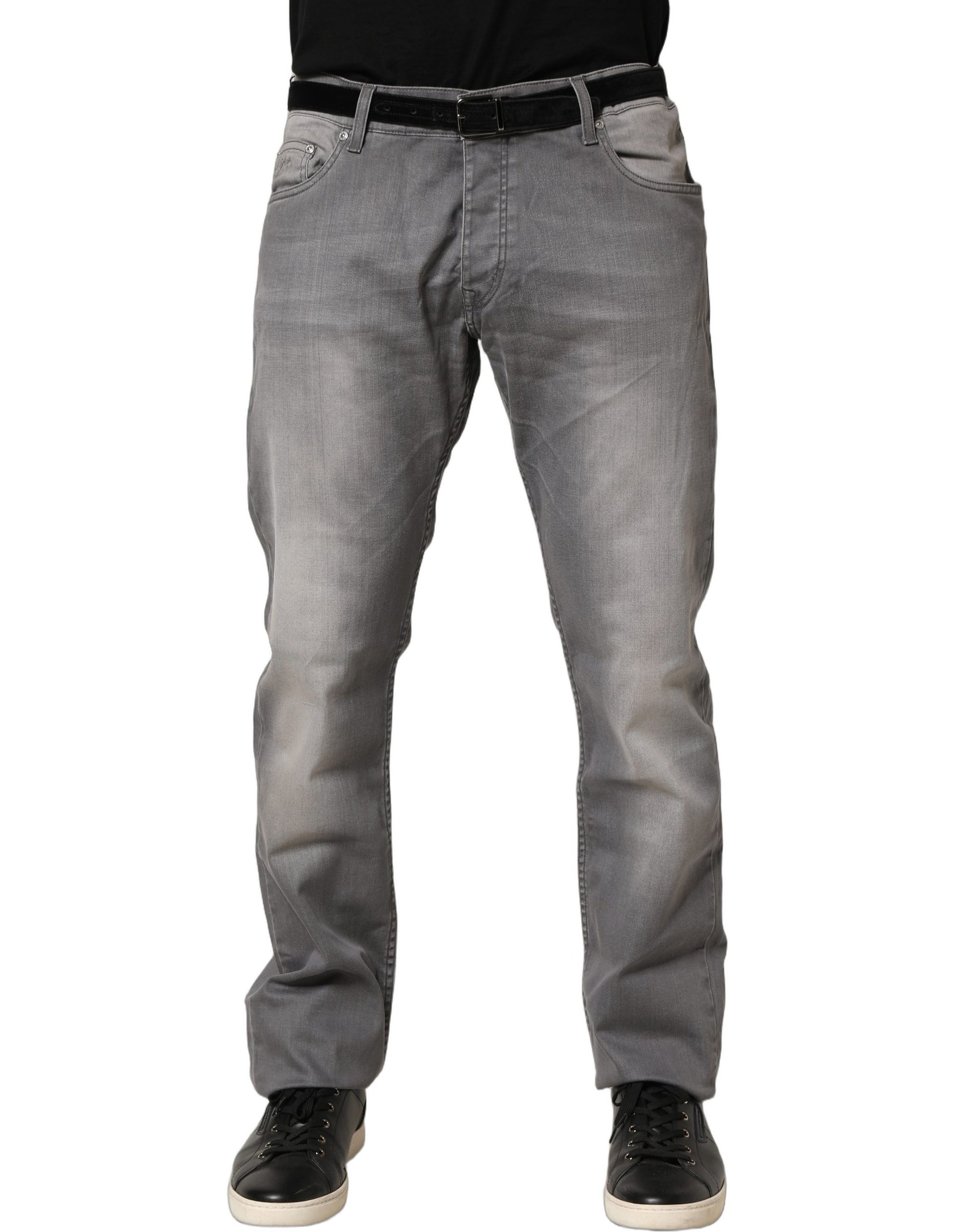 GF Ferre Jean Droit Homme Délavé Taille Moyenne Gris